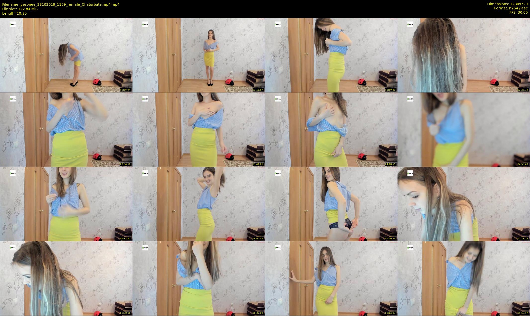 yesonee — 11 minute Chaturbate female cam show recording, 720p, Oct 28, 2019