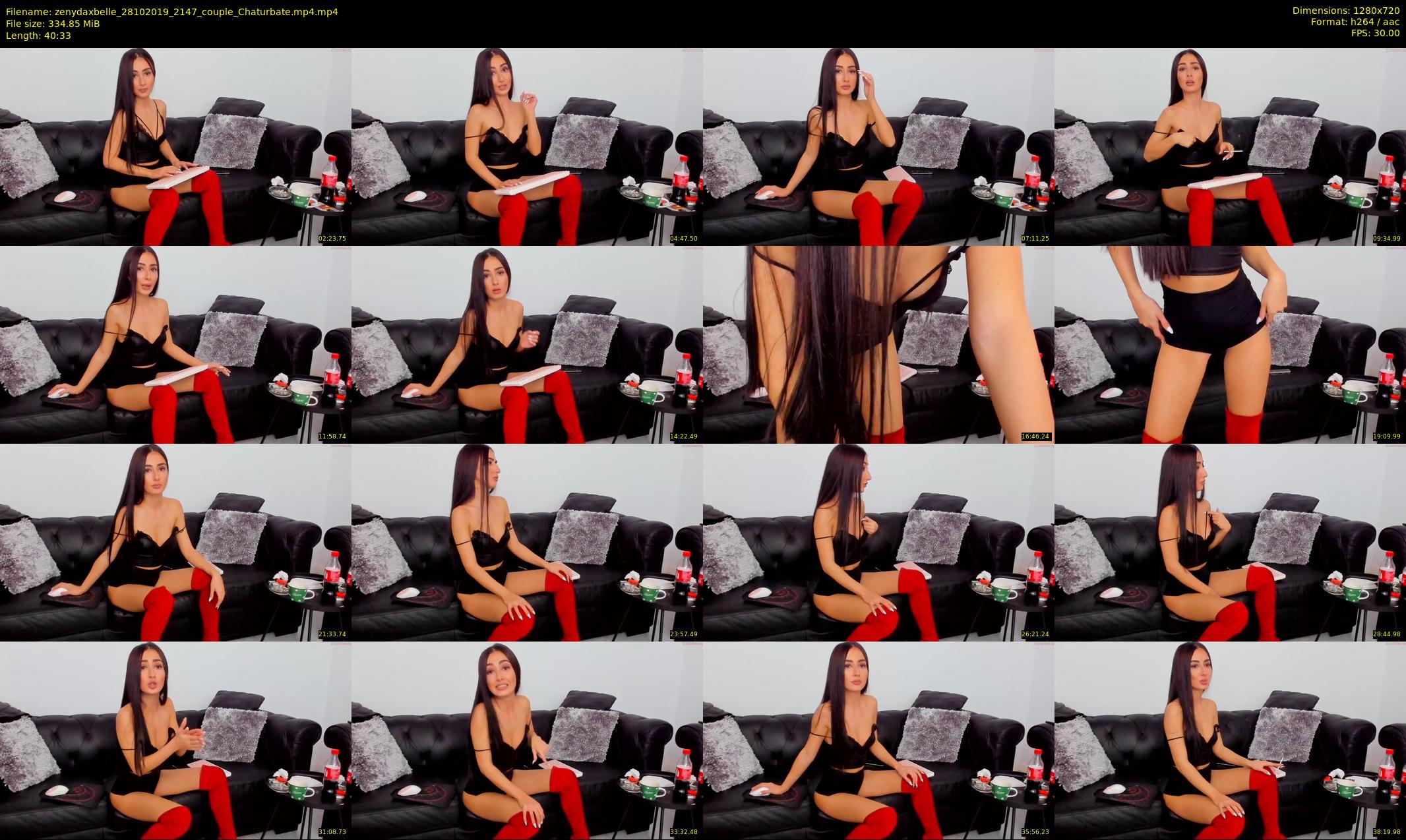 zenydaxbelle — 41 minute Chaturbate couple cam show recording, 720p, Oct 28, 2019
