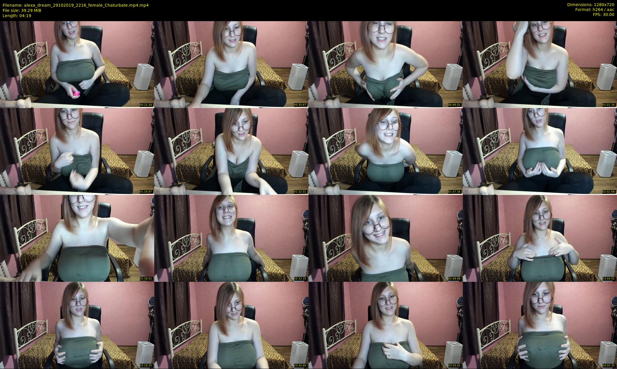 alexa_dream — 5 minute Chaturbate female cam show recording, 720p, Oct 29, 2019