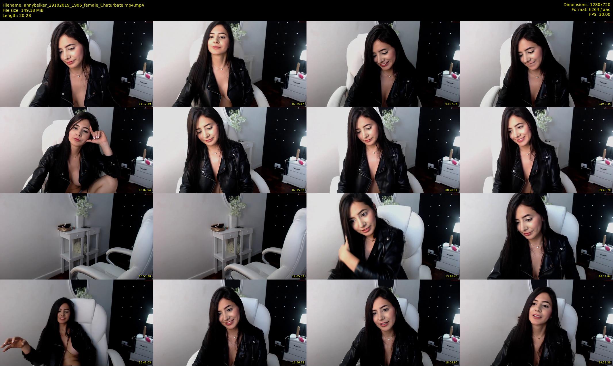annybeiker — 21 minute Chaturbate female cam show recording, 720p, Oct 29, 2019