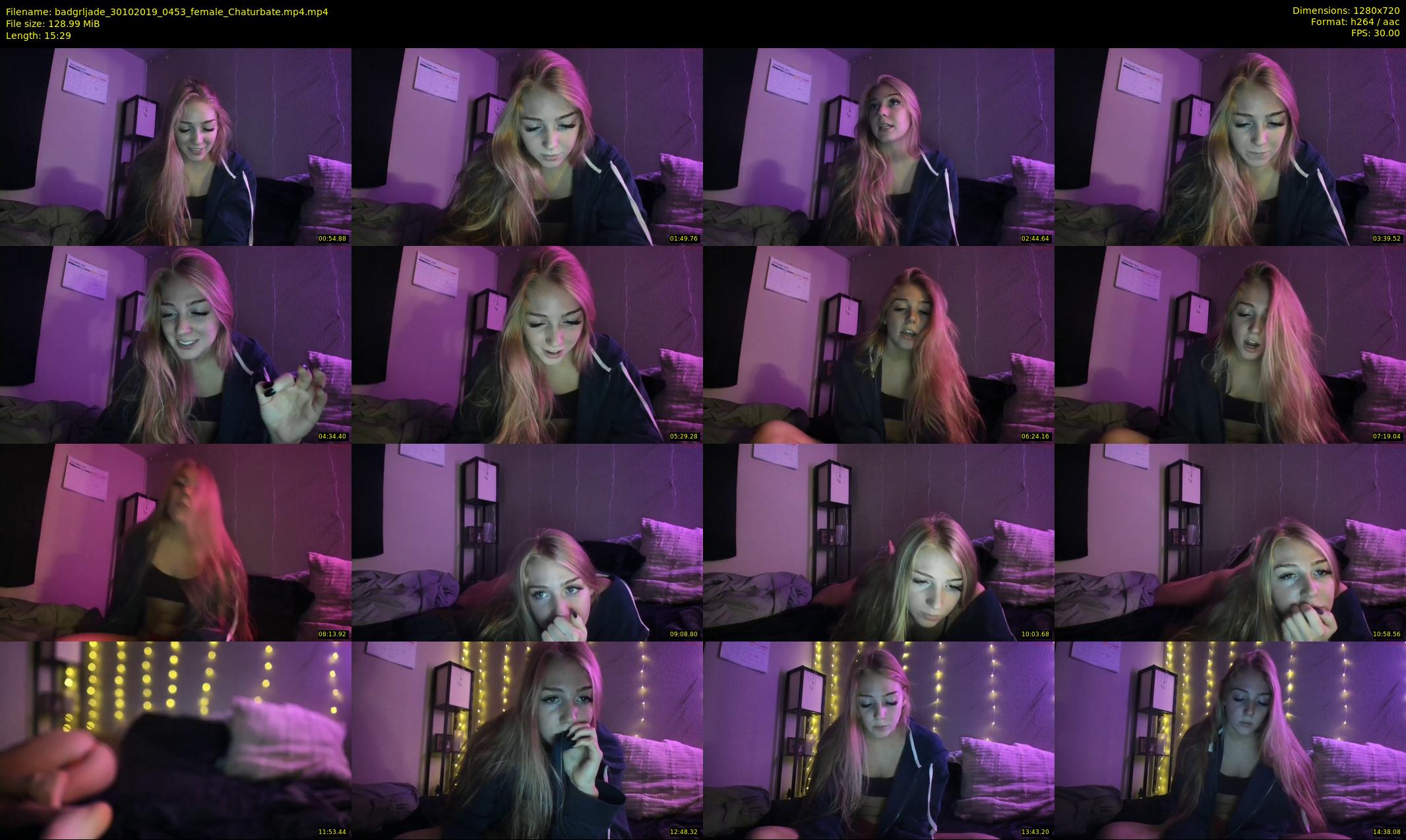 badgrljade — 16 minute Chaturbate female cam show recording, 720p, Oct 30, 2019