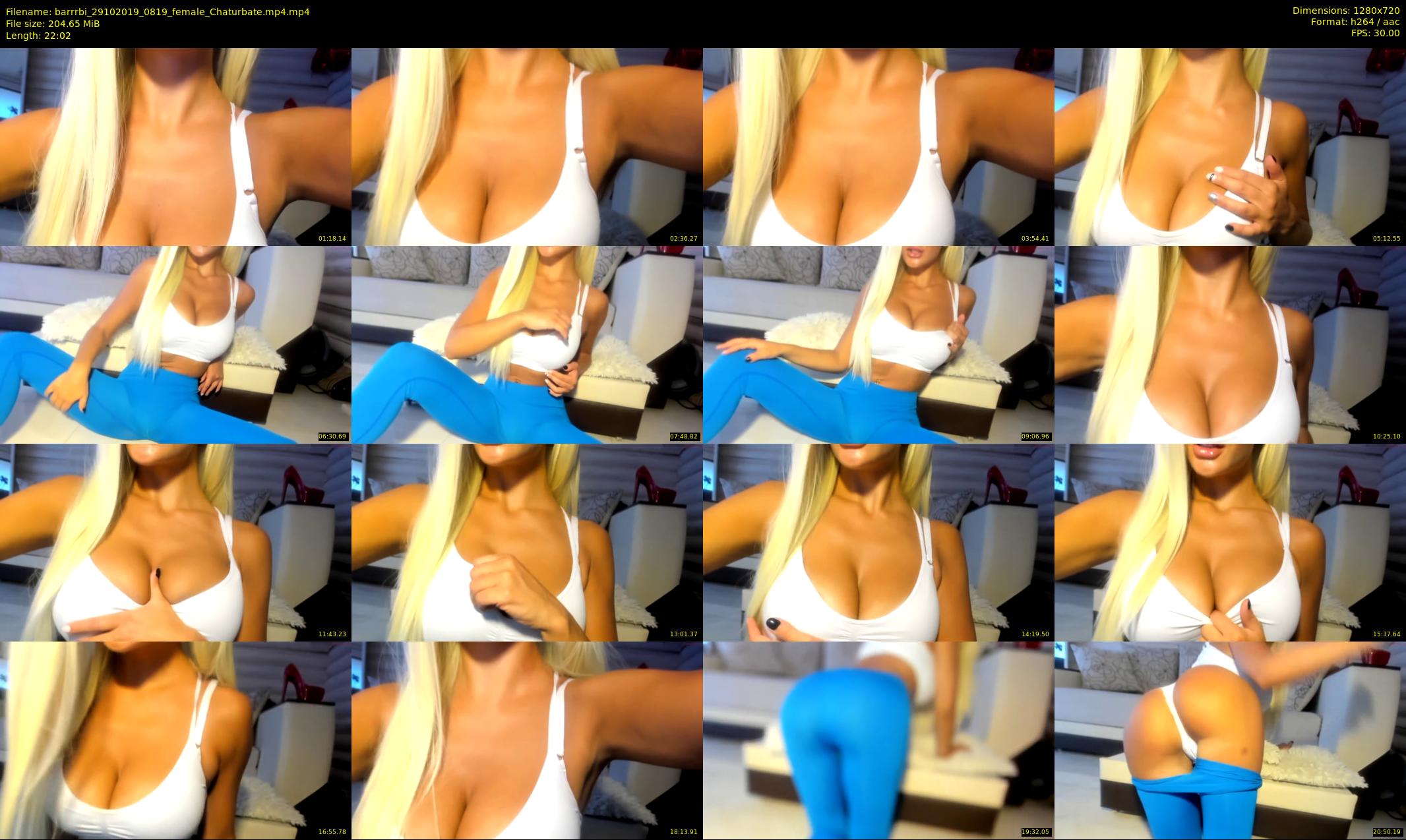barrrbi — 23 minute Chaturbate female cam show recording, 720p, Oct 29, 2019
