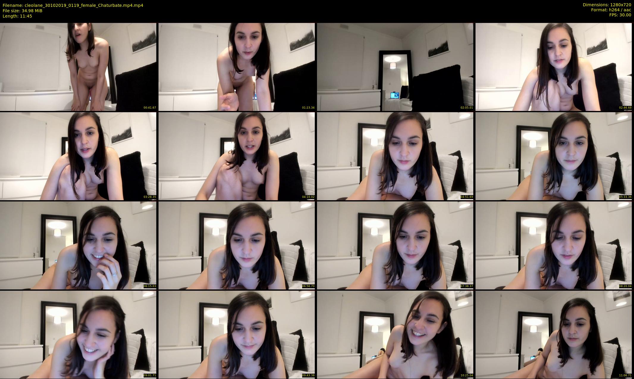cleolane — 12 minute Chaturbate female cam show recording, 720p, Oct 30, 2019