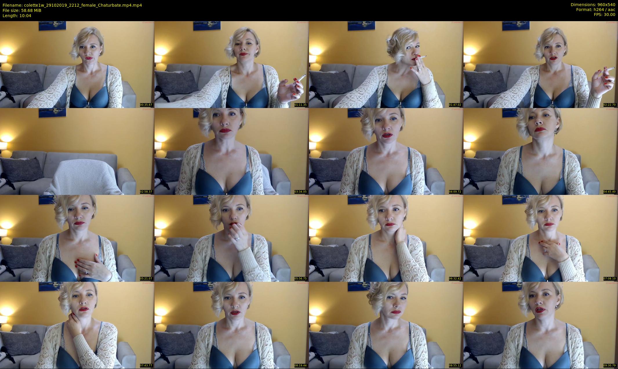 colette1w — 11 minute Chaturbate female cam show recording, 480p, Oct 29, 2019