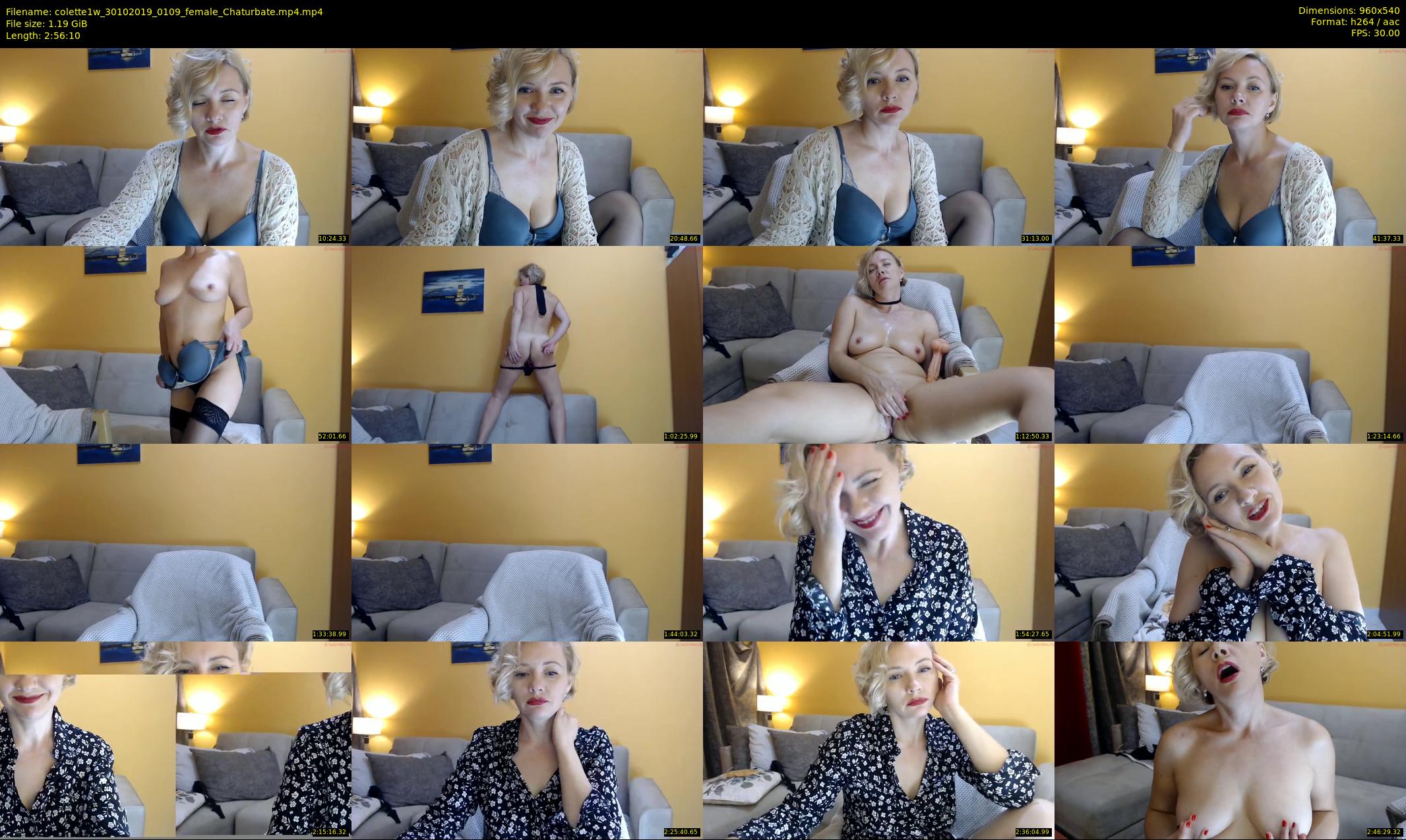 colette1w — 177 minute Chaturbate female cam show recording, 480p, Oct 30, 2019