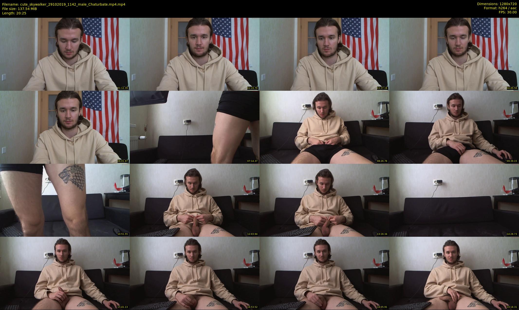 cute_skywalker — 21 minute Chaturbate male cam show recording, 720p, Oct 29, 2019