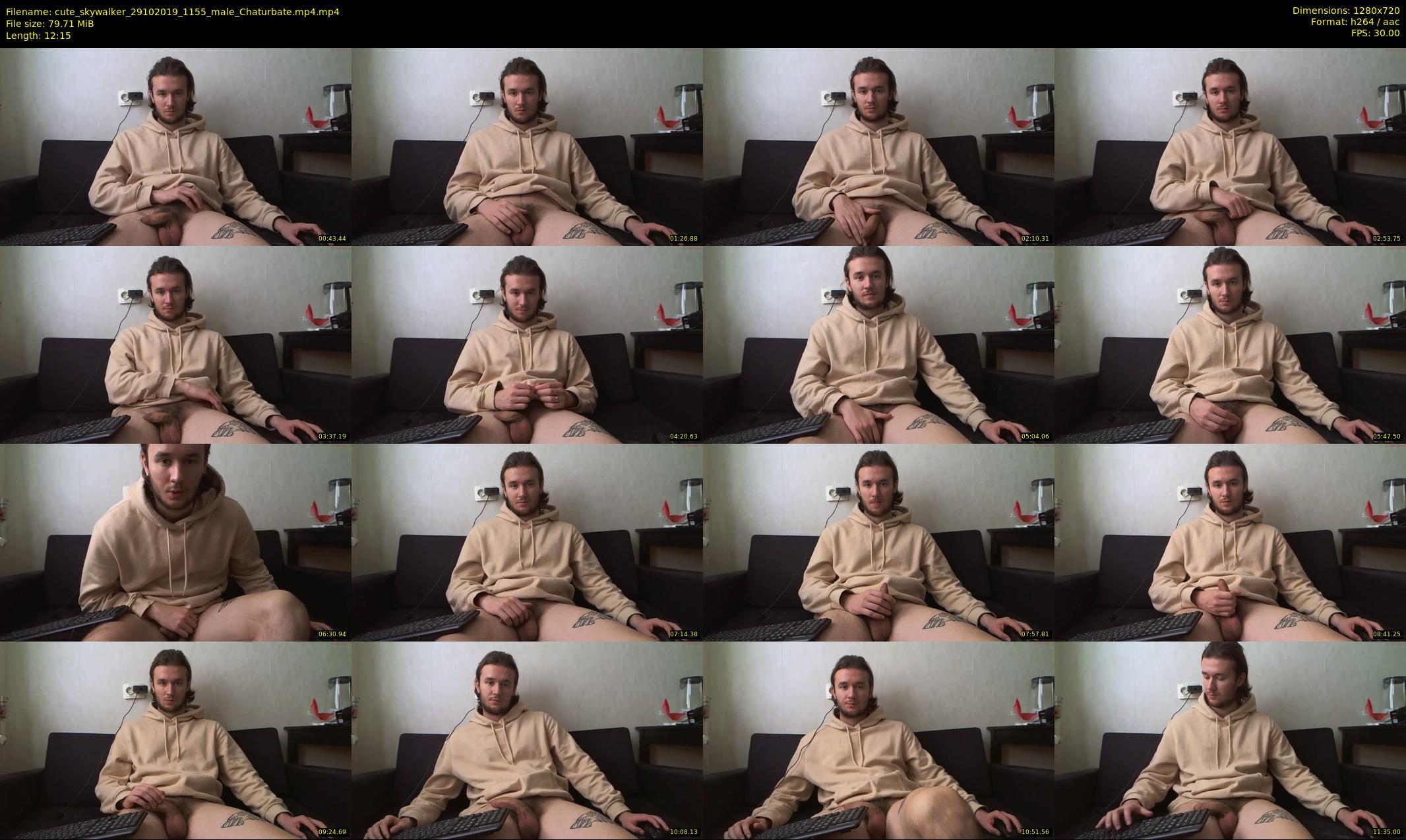 cute_skywalker — 13 minute Chaturbate male cam show recording, 720p, Oct 29, 2019