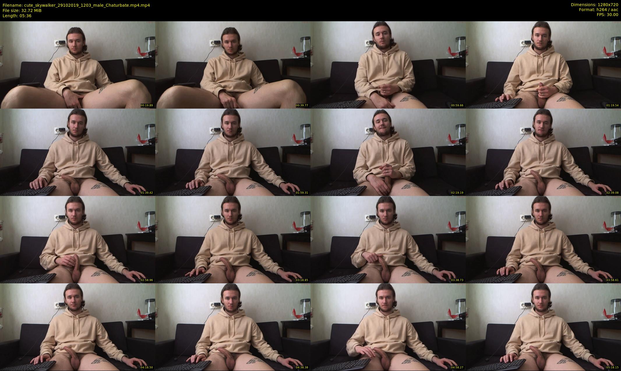 cute_skywalker — 6 minute Chaturbate male cam show recording, 720p, Oct 29, 2019