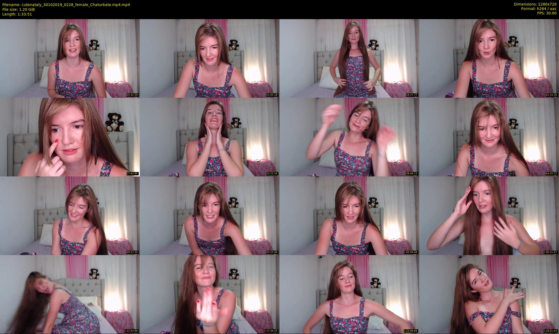 cutenataly — 94 minute Chaturbate female cam show recording, 720p, Oct 30, 2019