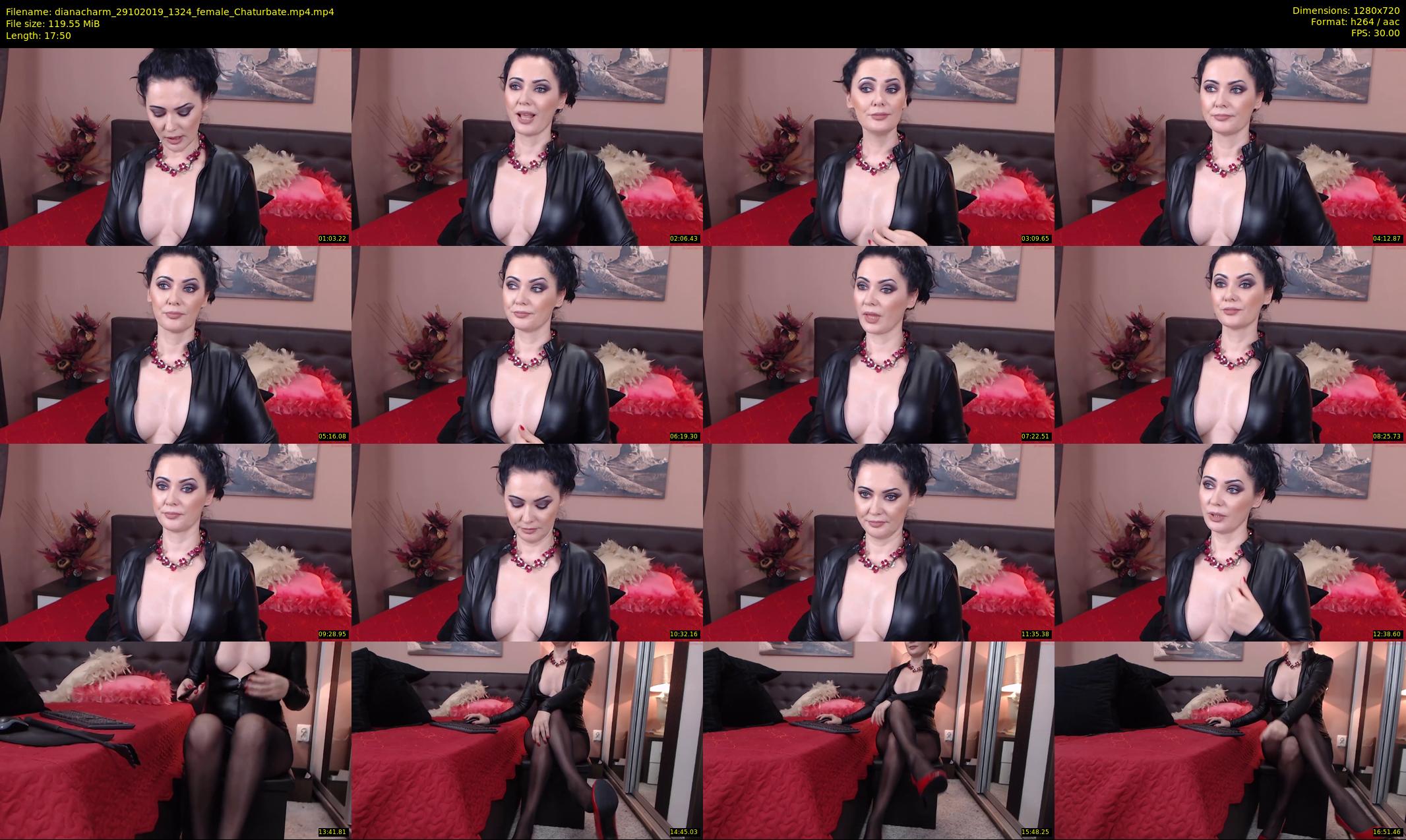 dianacharm — 18 minute Chaturbate female cam show recording, 720p, Oct 29, 2019