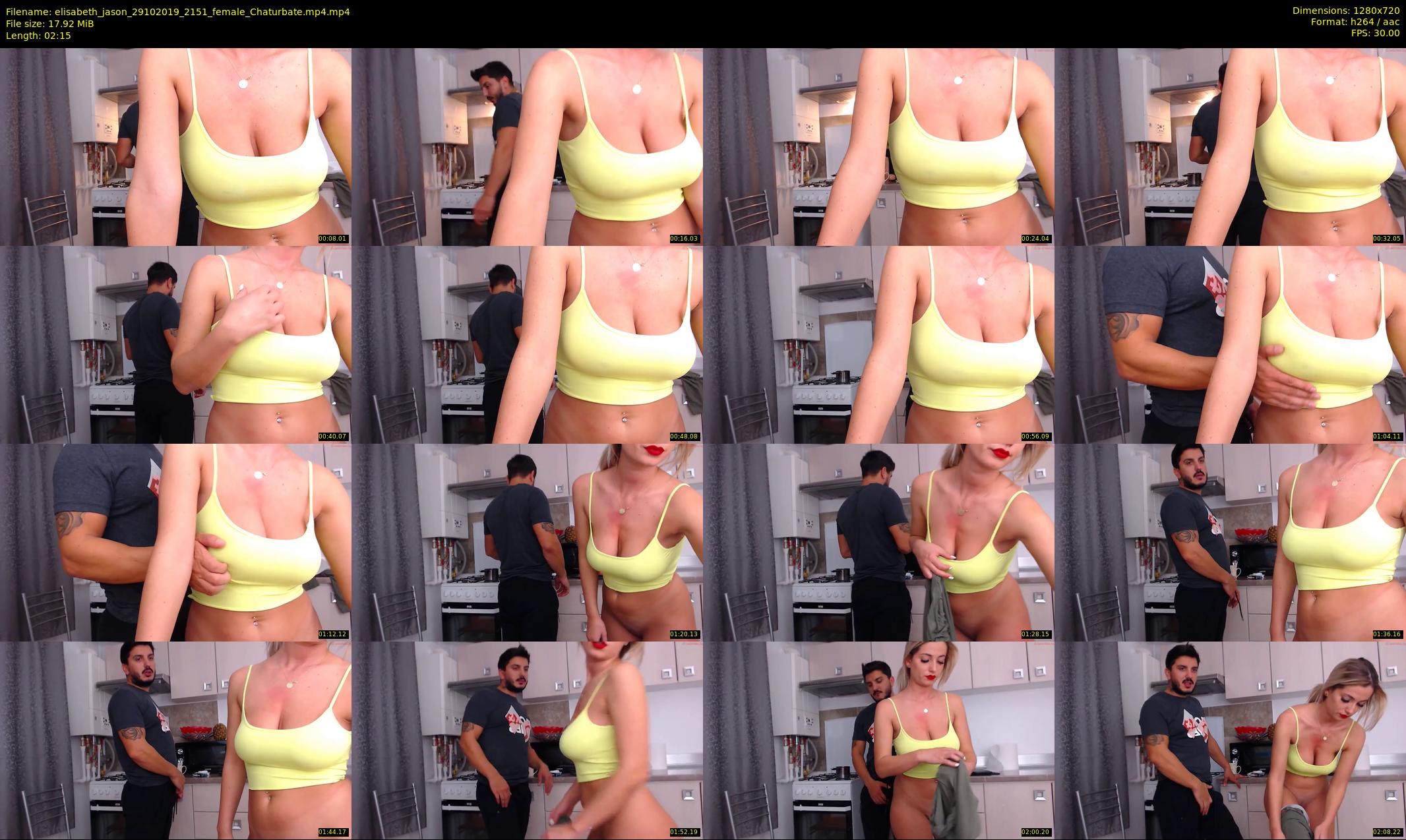 elisabeth_jason — 3 minute Chaturbate couple cam show recording, 720p, Oct 29, 2019