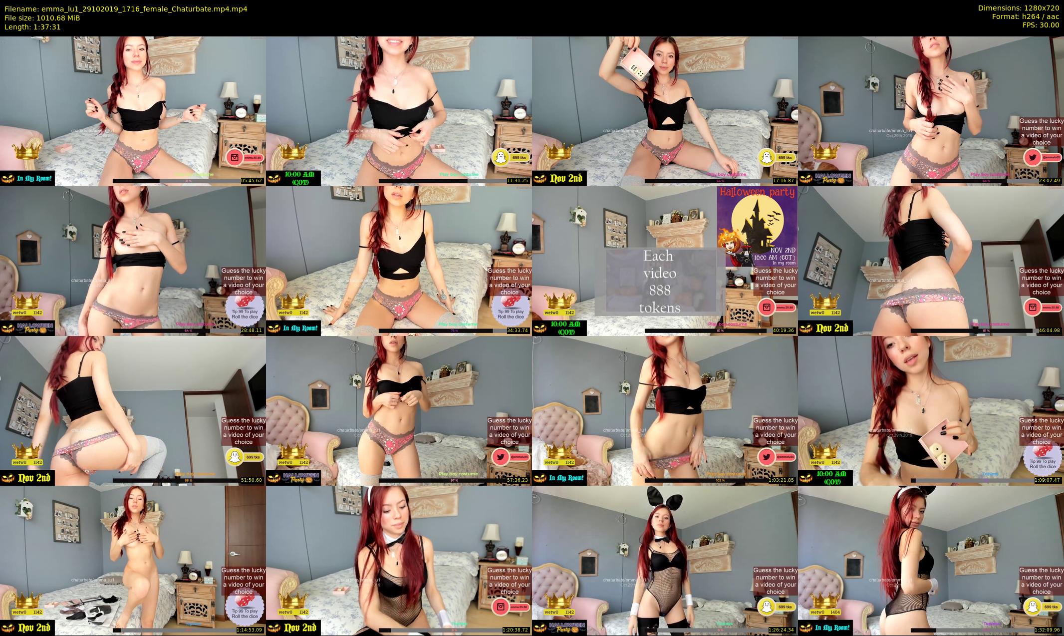 emma_lu1 — 98 minute Chaturbate female cam show recording, 720p, Oct 29, 2019