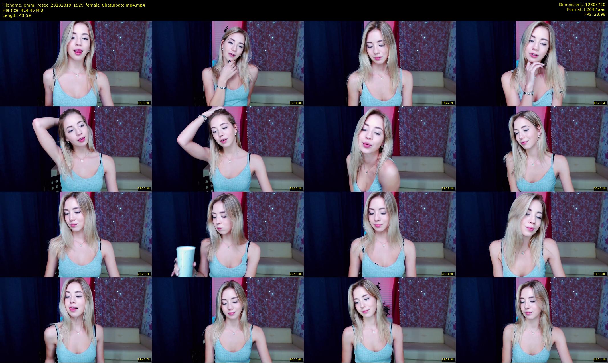 emmi_rosee — 44 minute Chaturbate female cam show recording, 720p, Oct 29, 2019