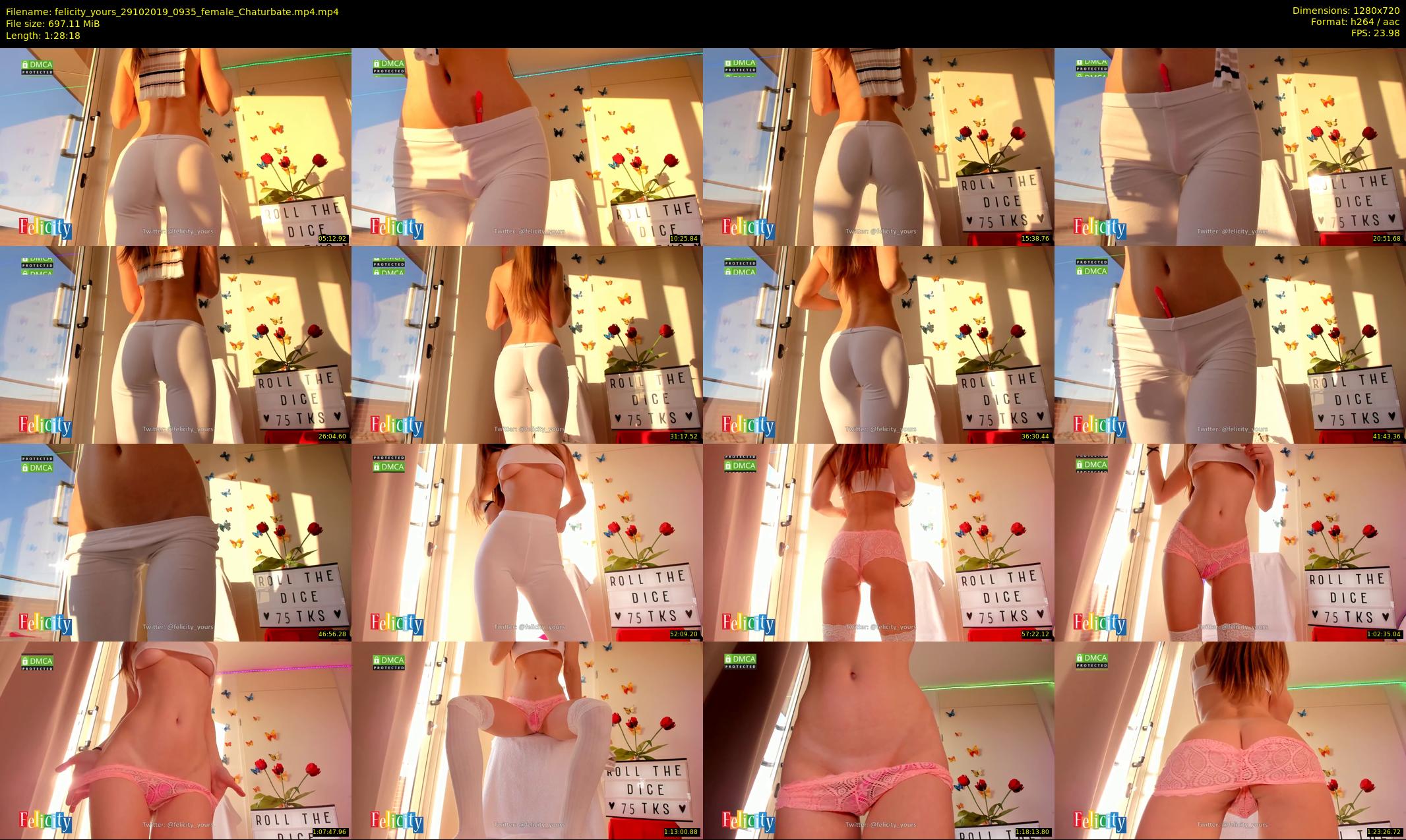 felicity_yours — 89 minute Chaturbate female cam show recording, 720p, Oct 29, 2019