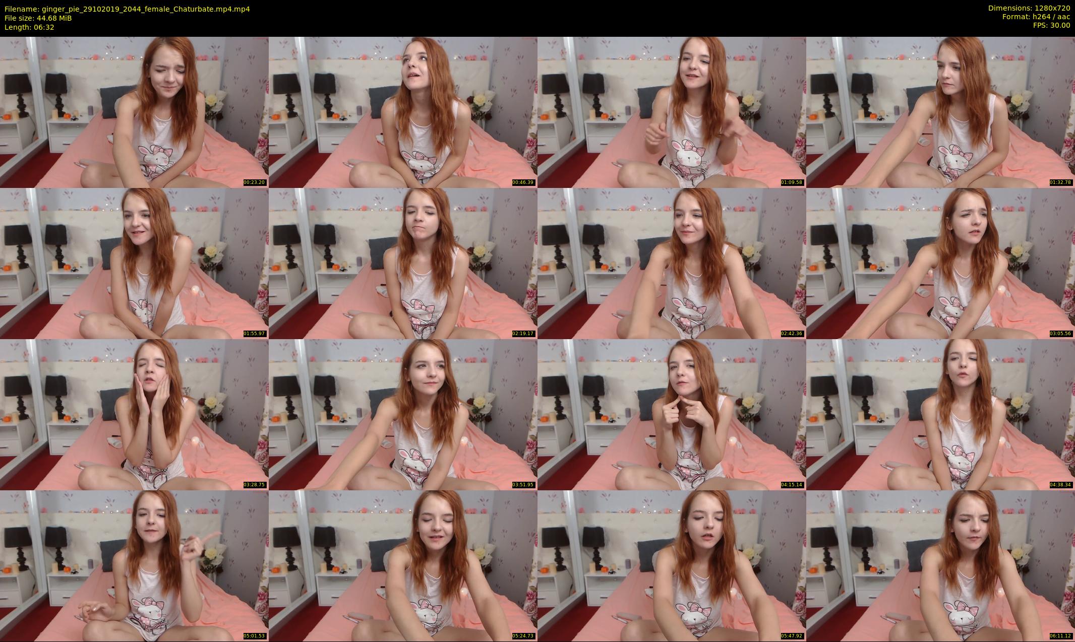 ginger_pie — 7 minute Chaturbate female cam show recording, 720p, Oct 29, 2019