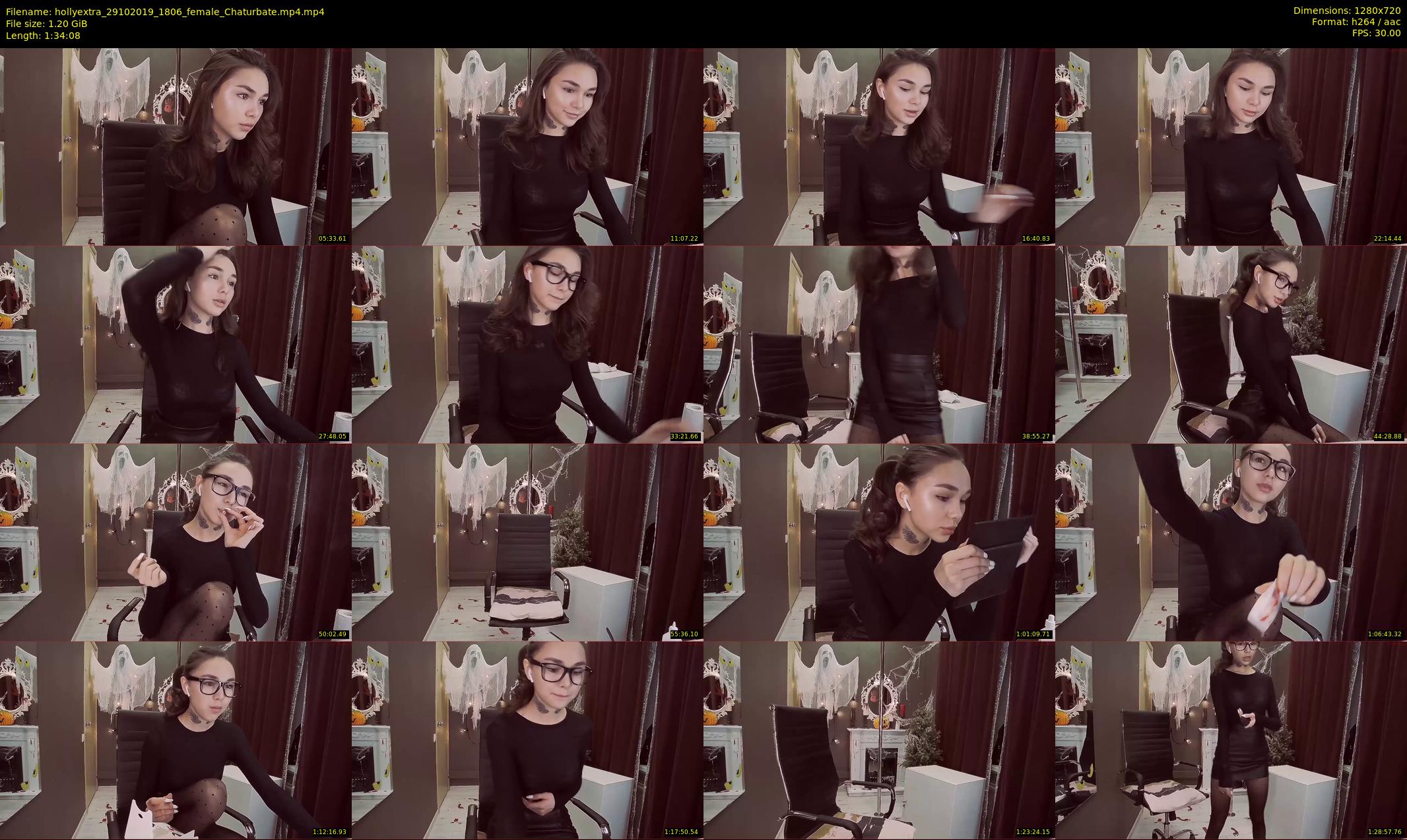 hollyextra — 95 minute Chaturbate female cam show recording, 720p, Oct 29, 2019