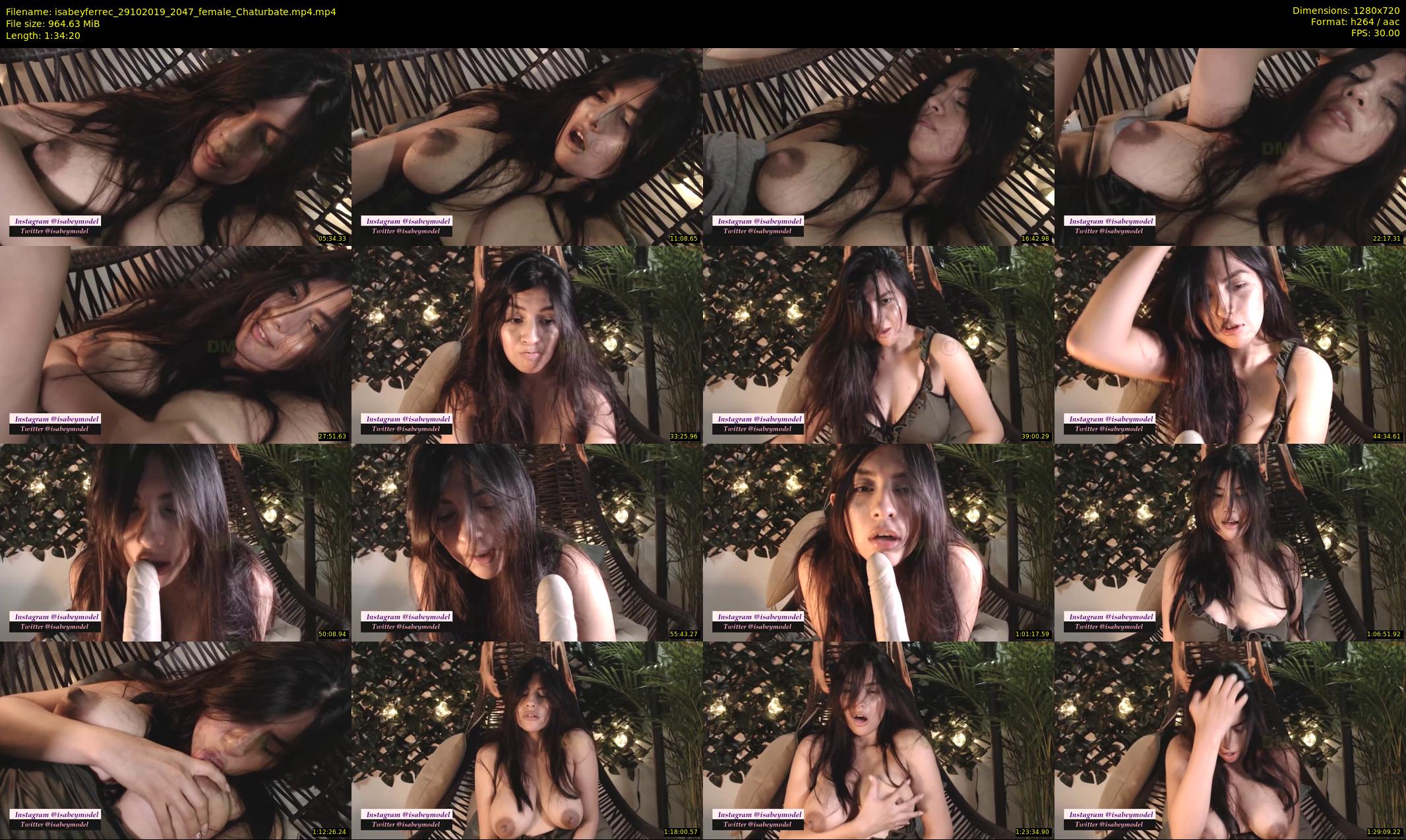 isabeyferrec — 95 minute Chaturbate female cam show recording, 720p, Oct 29, 2019