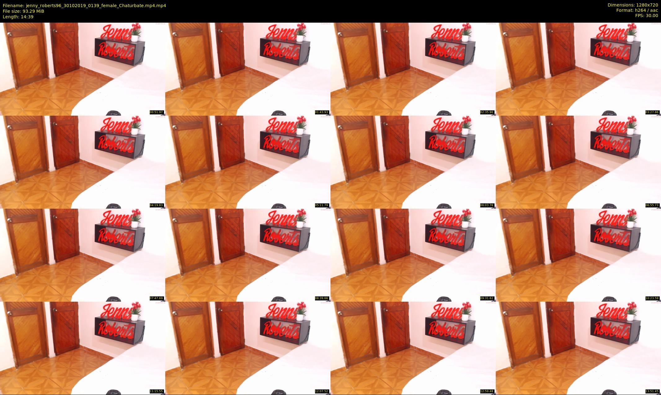 jenny_roberts96 — 15 minute Chaturbate female cam show recording, 720p, Oct 30, 2019