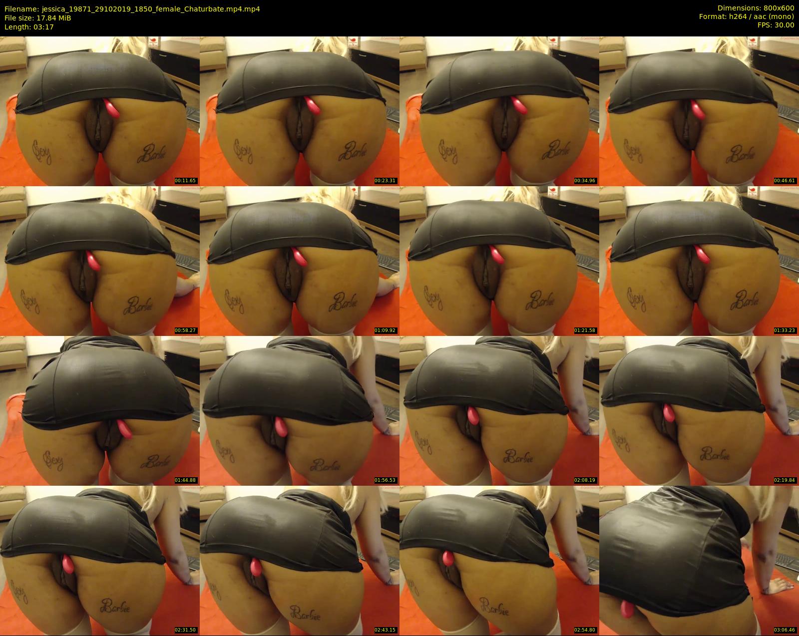 jessica_19871 — 4 minute Chaturbate female cam show recording, 480p, Oct 29, 2019
