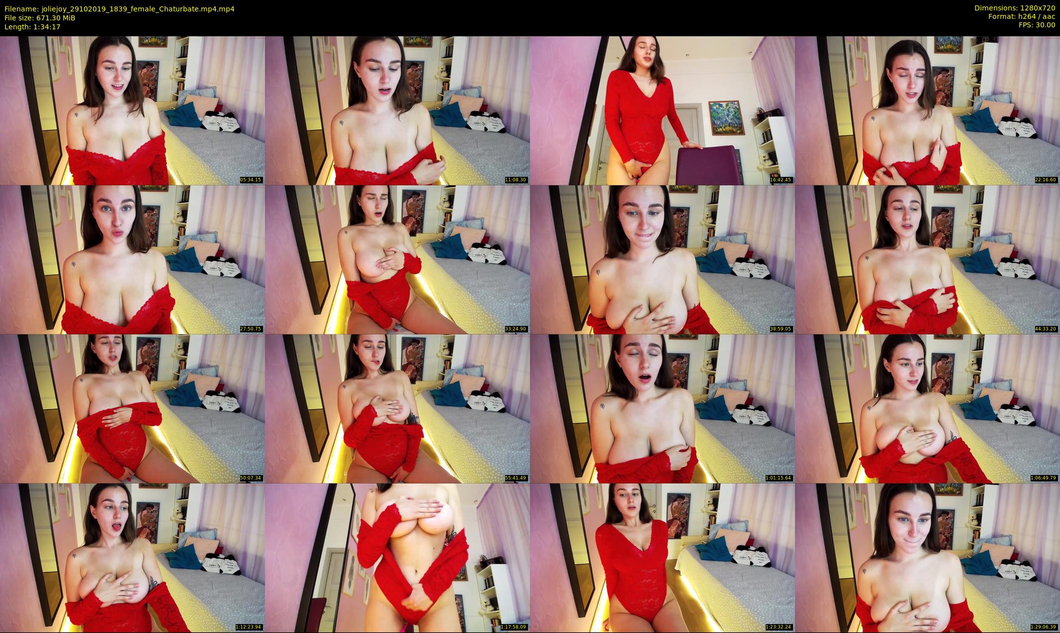 joliejoy — 95 minute Chaturbate female cam show recording, 720p, Oct 29, 2019