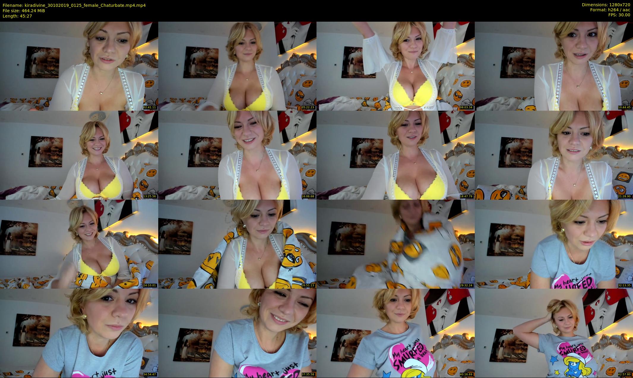 kiradivine — 46 minute Chaturbate female cam show recording, 720p, Oct 30, 2019