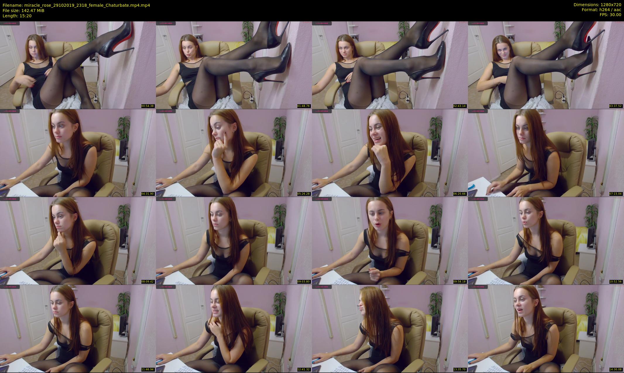 miracle_rose — 16 minute Chaturbate female cam show recording, 720p, Oct 29, 2019