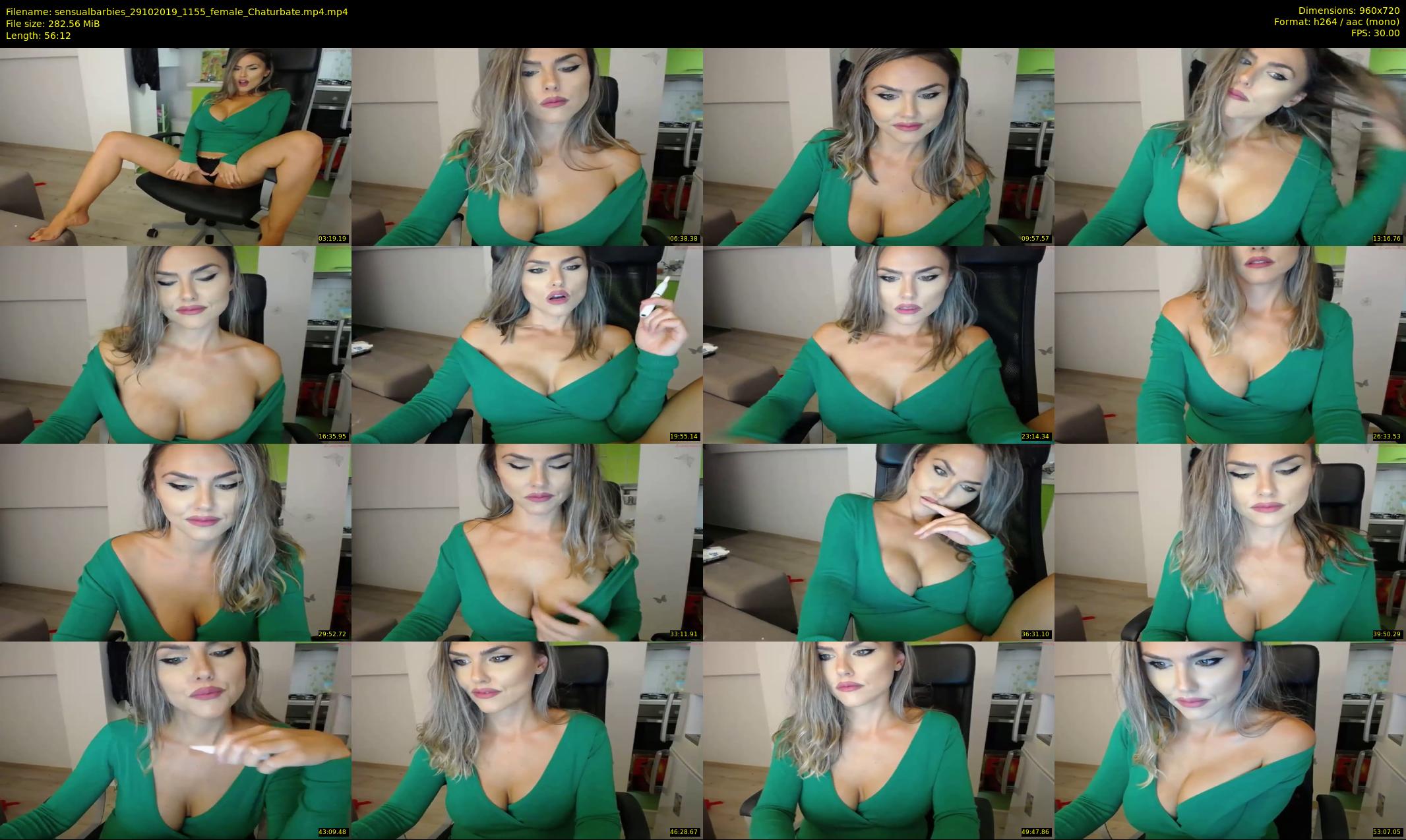 sensualbarbies — 57 minute Chaturbate female cam show recording, 720p, Oct 29, 2019