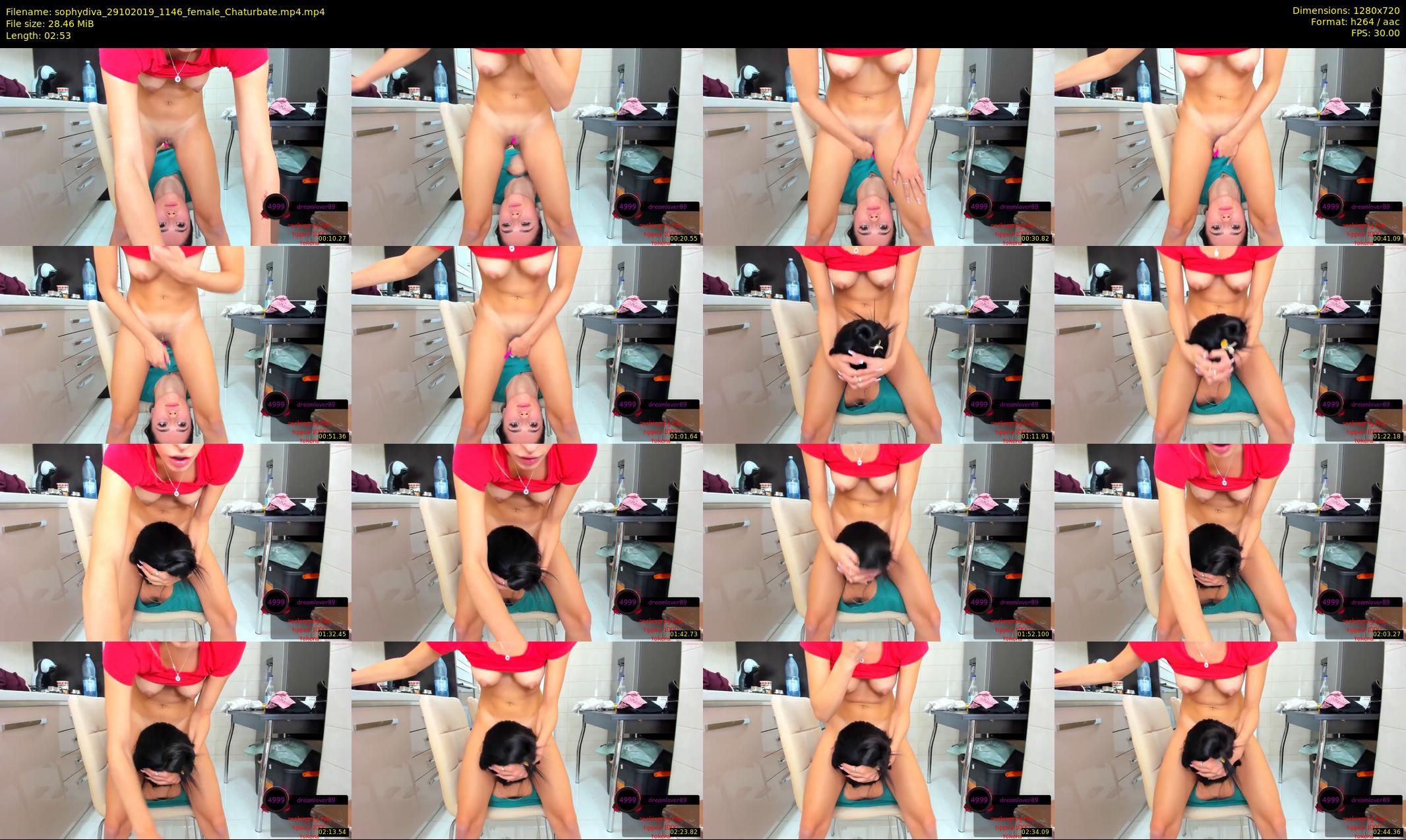 sophydiva — 3 minute Chaturbate female cam show recording, 720p, Oct 29, 2019