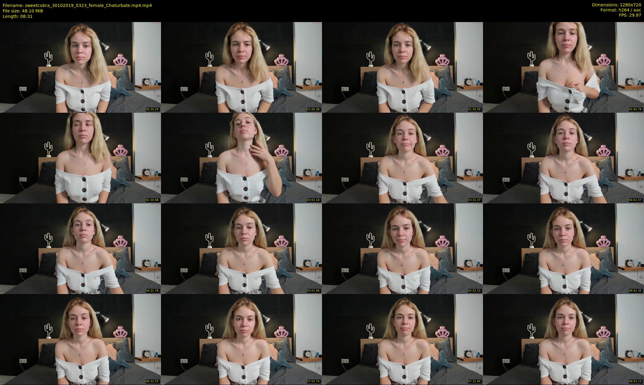sweetcobra — 9 minute Chaturbate female cam show recording, 720p, Oct 30, 2019