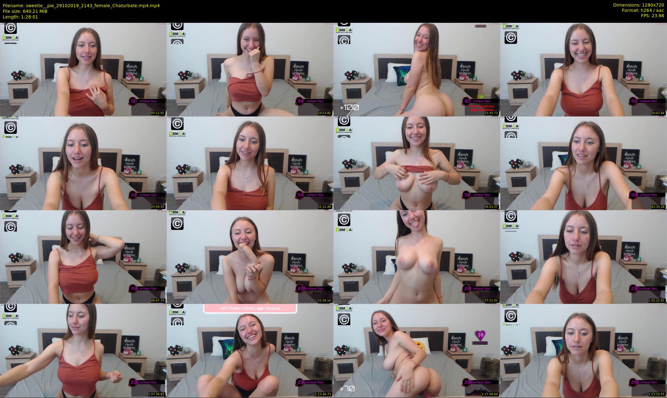 sweetie__pie — 89 minute Chaturbate female cam show recording, 720p, Oct 29, 2019