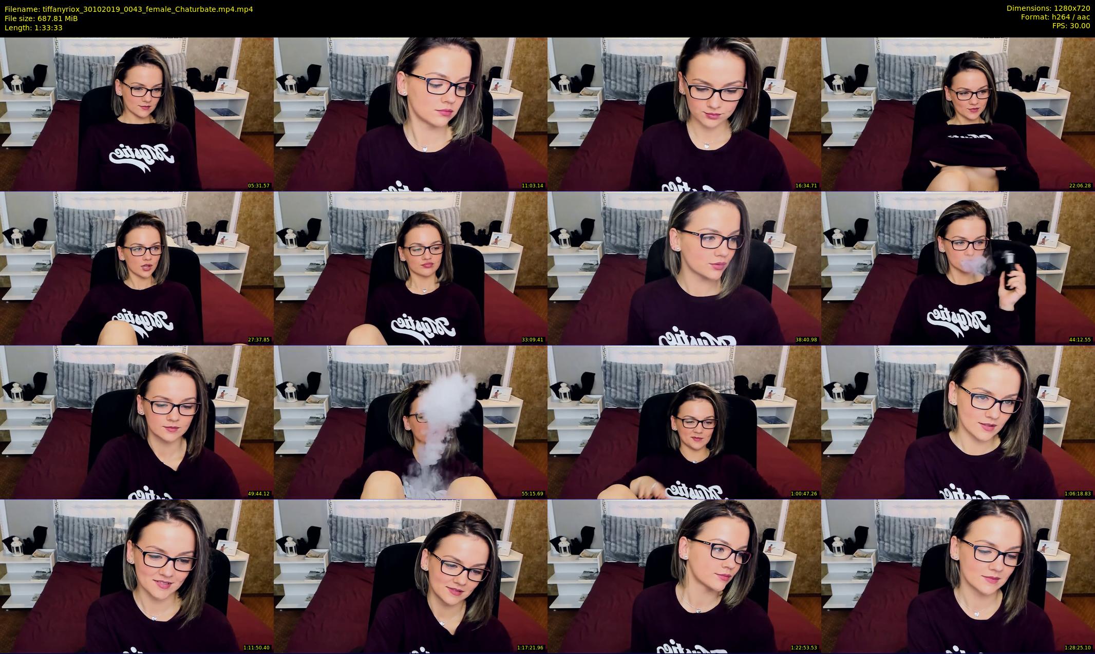 tiffanyriox — 94 minute Chaturbate female cam show recording, 720p, Oct 30, 2019