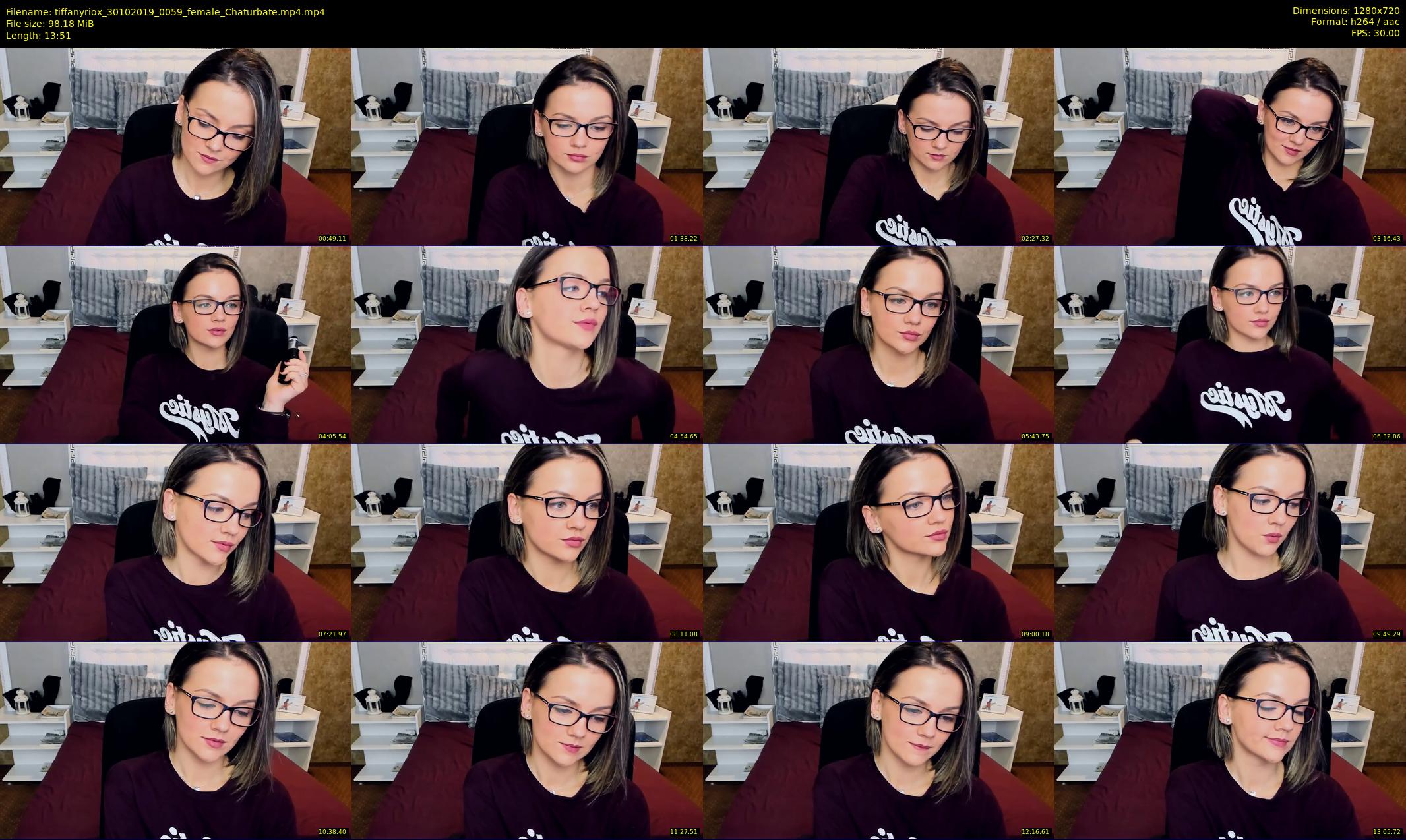 tiffanyriox — 14 minute Chaturbate female cam show recording, 720p, Oct 30, 2019