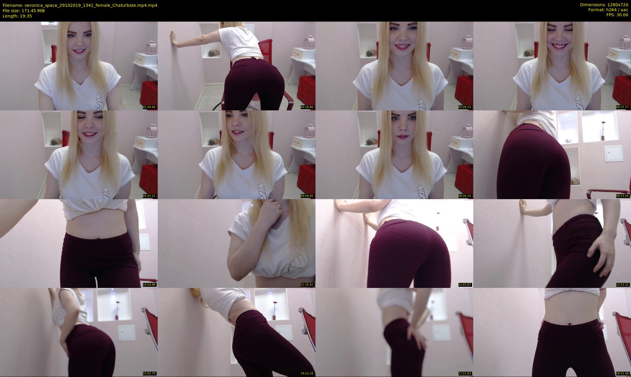 veronica_space — 20 minute Chaturbate female cam show recording, 720p, Oct 29, 2019