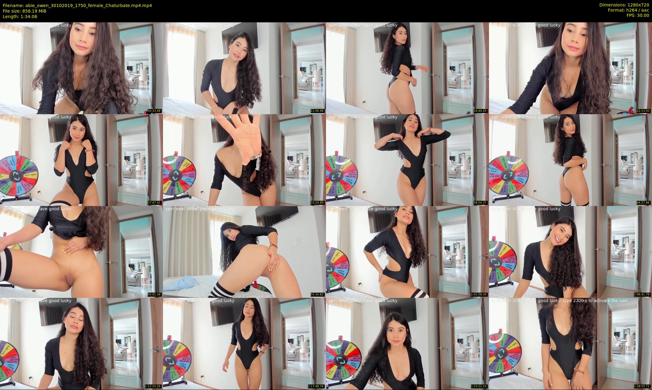 abie_owen — 95 minute Chaturbate female cam show recording, 720p, Oct 30, 2019