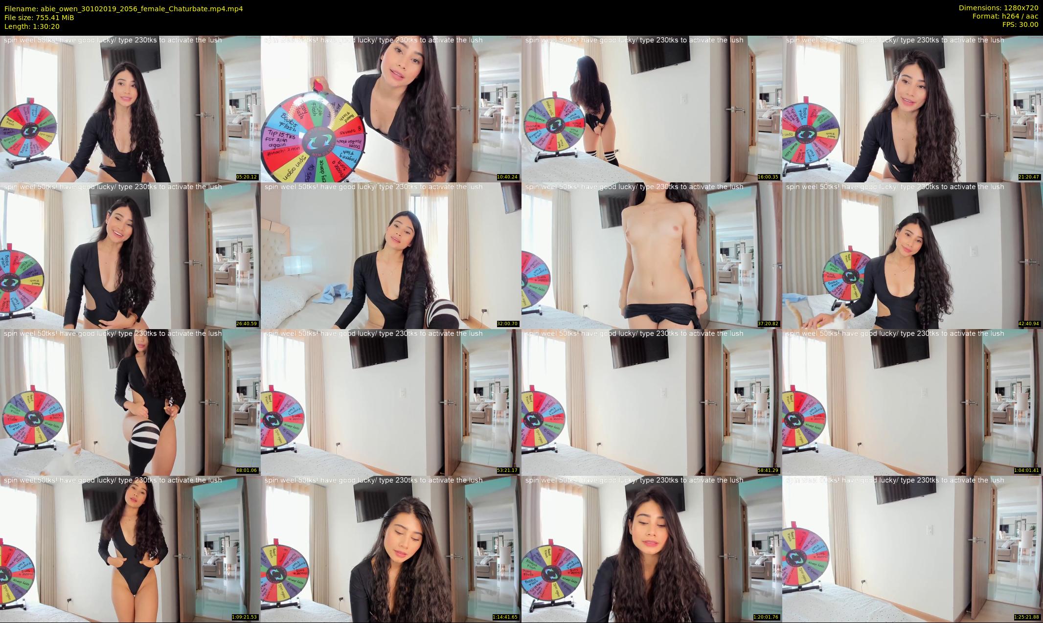 abie_owen — 91 minute Chaturbate female cam show recording, 720p, Oct 30, 2019