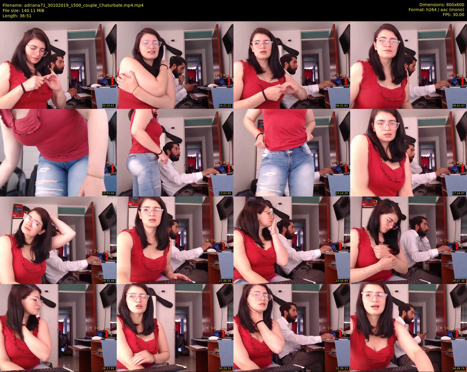 adriana71 — 37 minute Chaturbate couple cam show recording, 480p, Oct 30, 2019