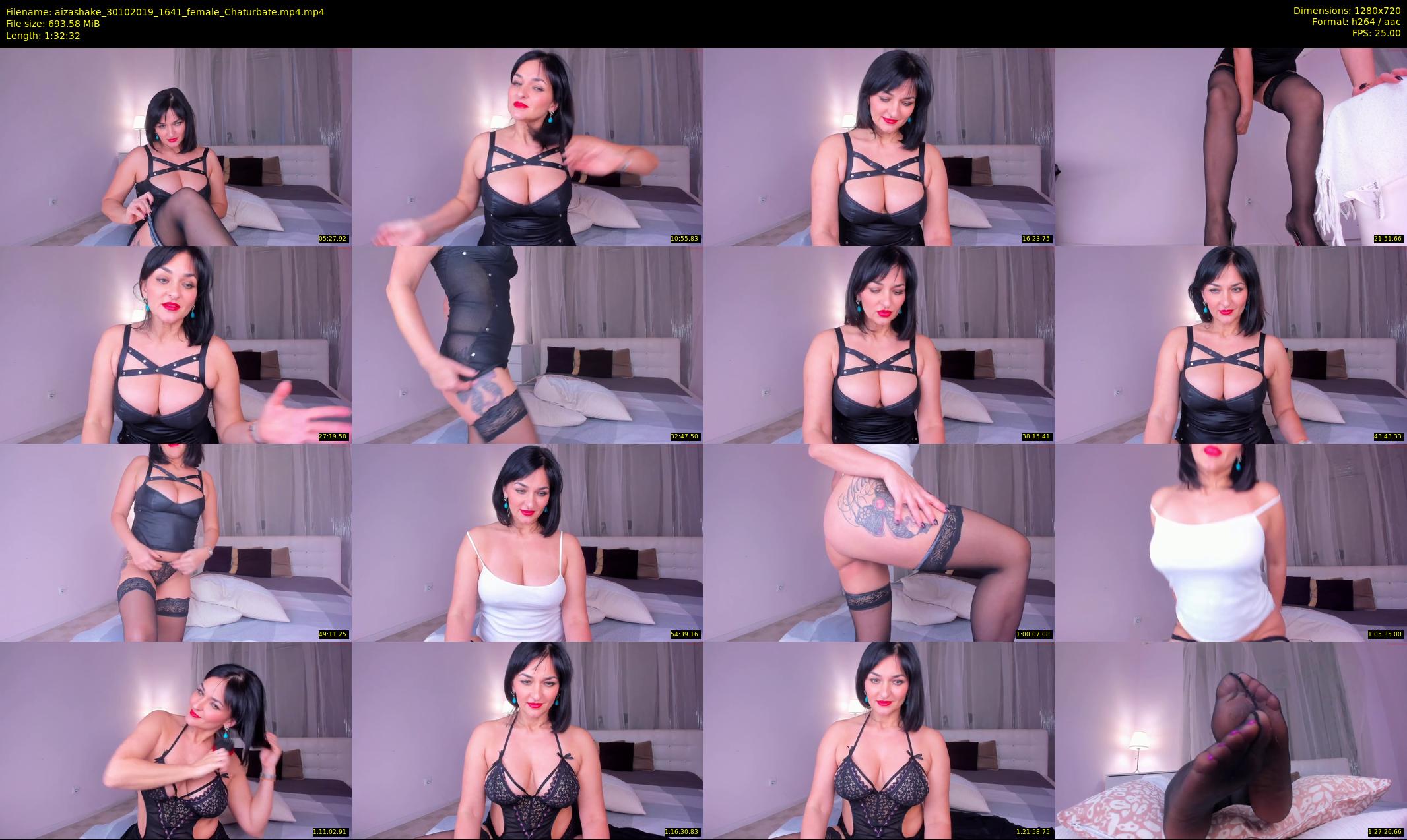 aizashake — 93 minute Chaturbate female cam show recording, 720p, Oct 30, 2019