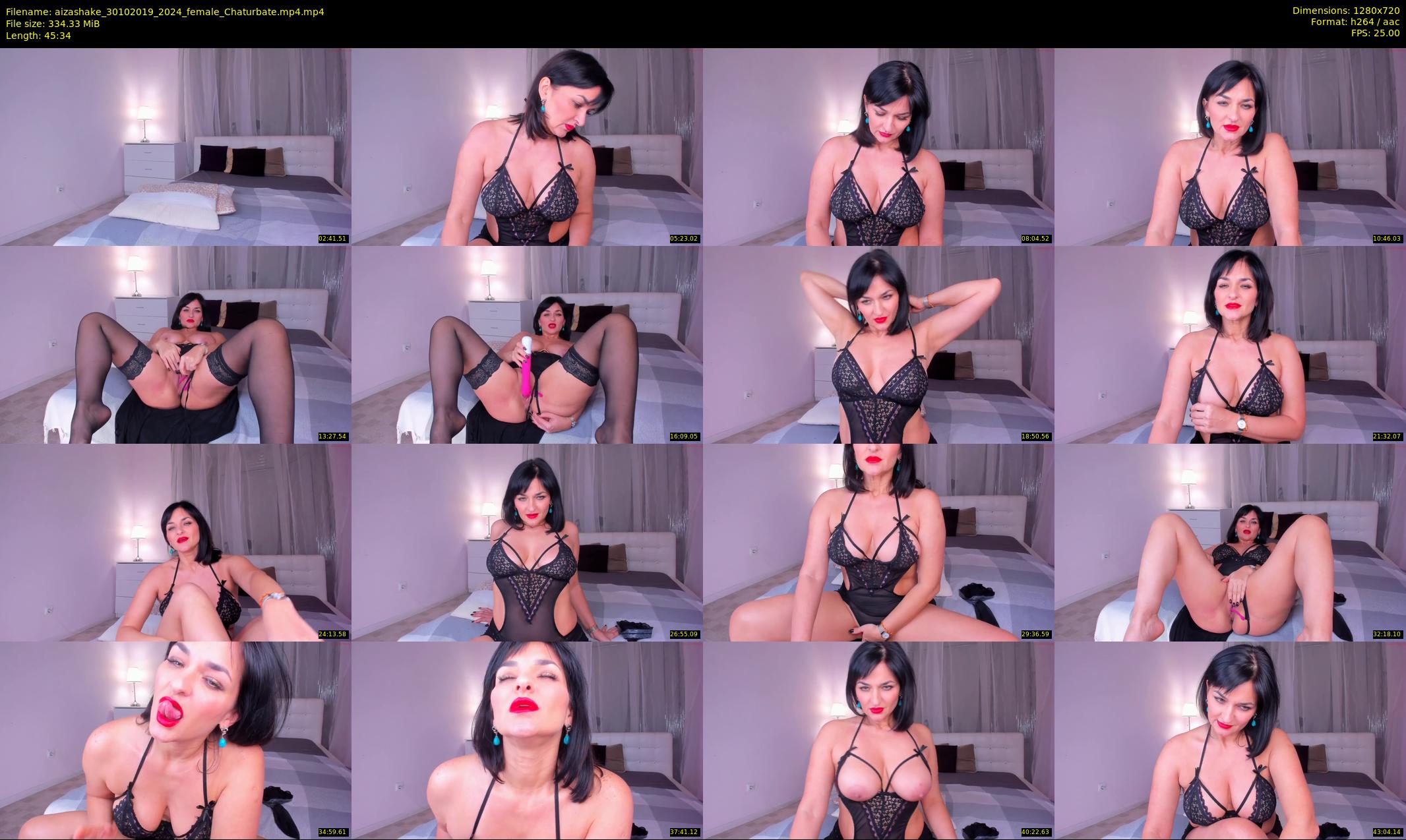 aizashake — 46 minute Chaturbate female cam show recording, 720p, Oct 30, 2019