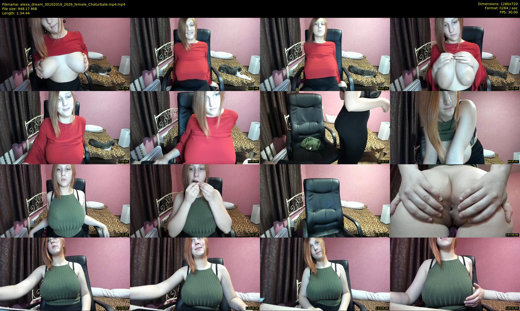 alexa_dream — 95 minute Chaturbate female cam show recording, 720p, Oct 30, 2019