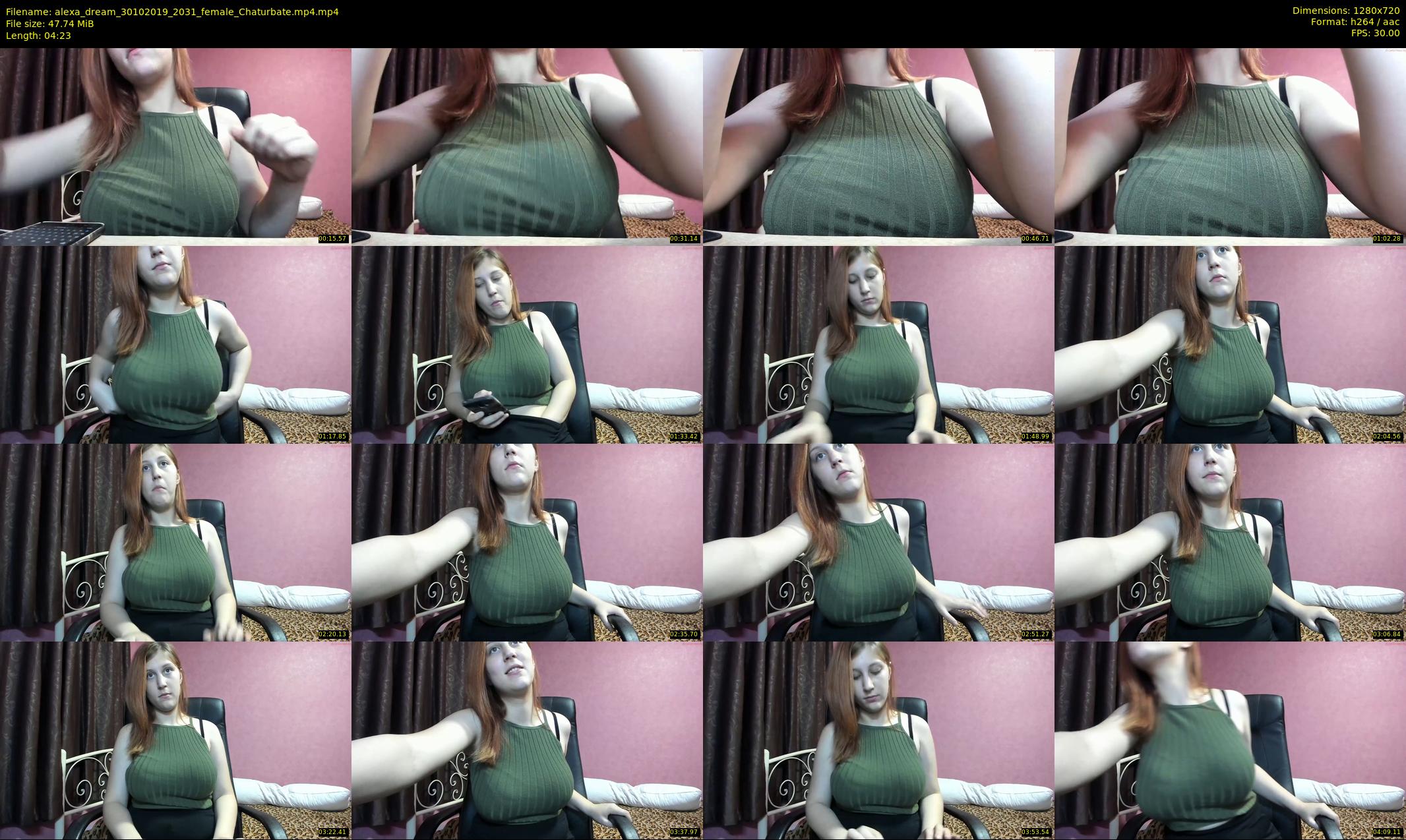 alexa_dream — 5 minute Chaturbate female cam show recording, 720p, Oct 30, 2019