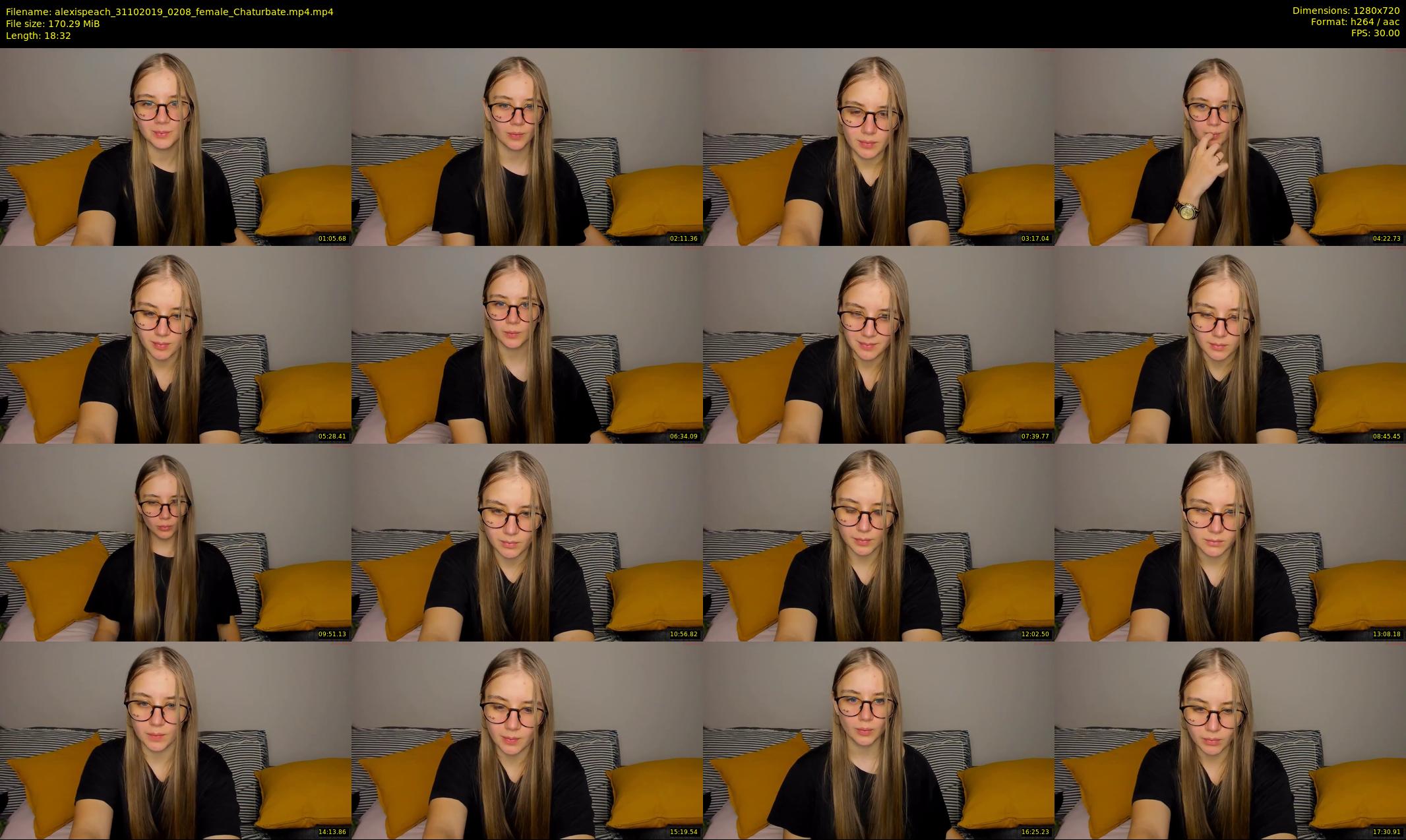 alexispeach — 19 minute Chaturbate female cam show recording, 720p, Oct 31, 2019