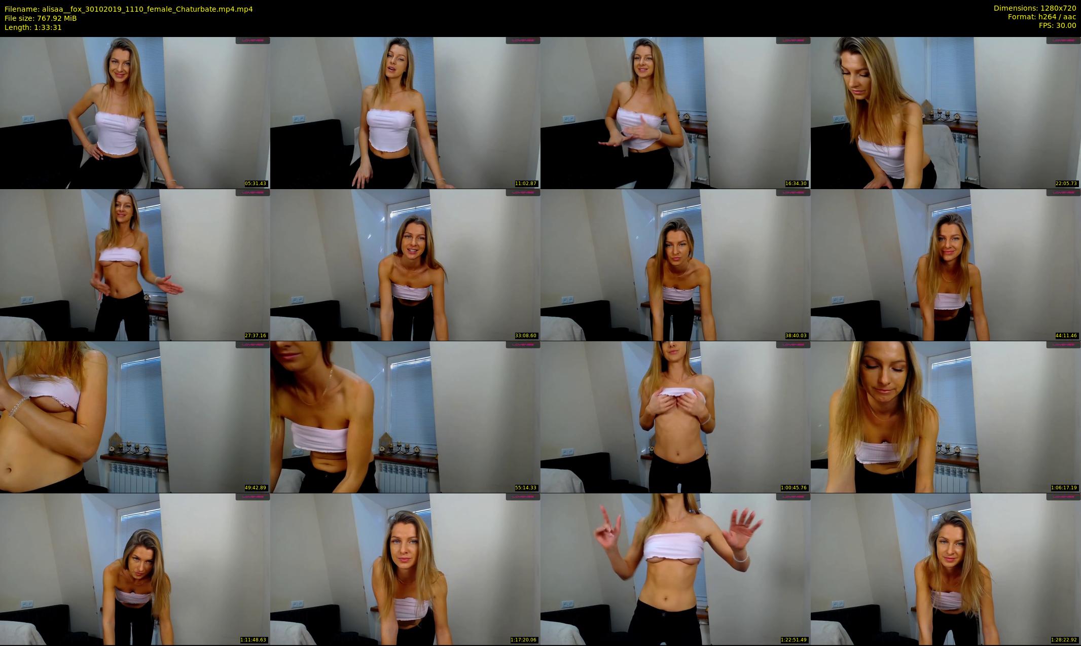 alisaa__fox — 94 minute Chaturbate female cam show recording, 720p, Oct 30, 2019