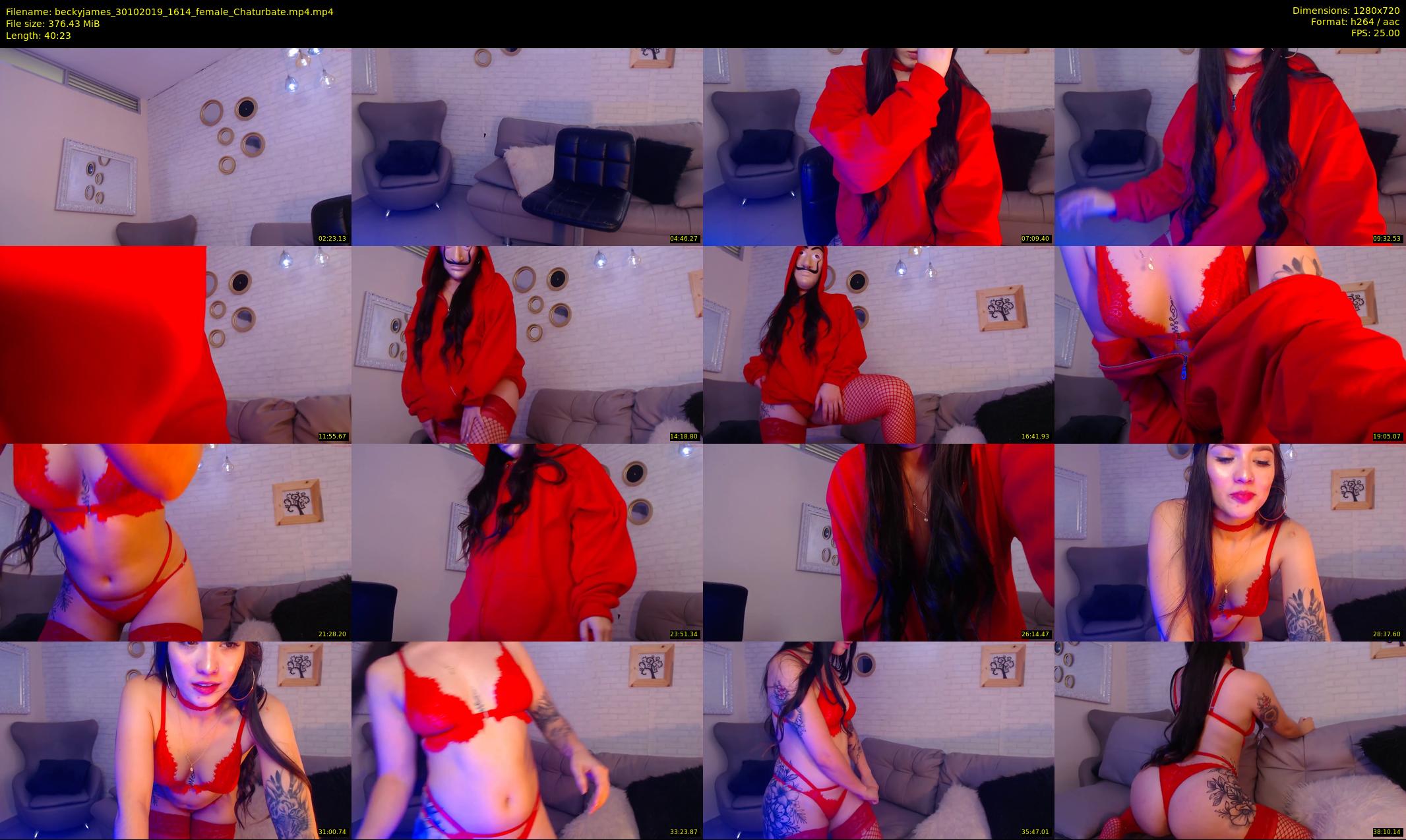 beckyjames — 41 minute Chaturbate female cam show recording, 720p, Oct 30, 2019