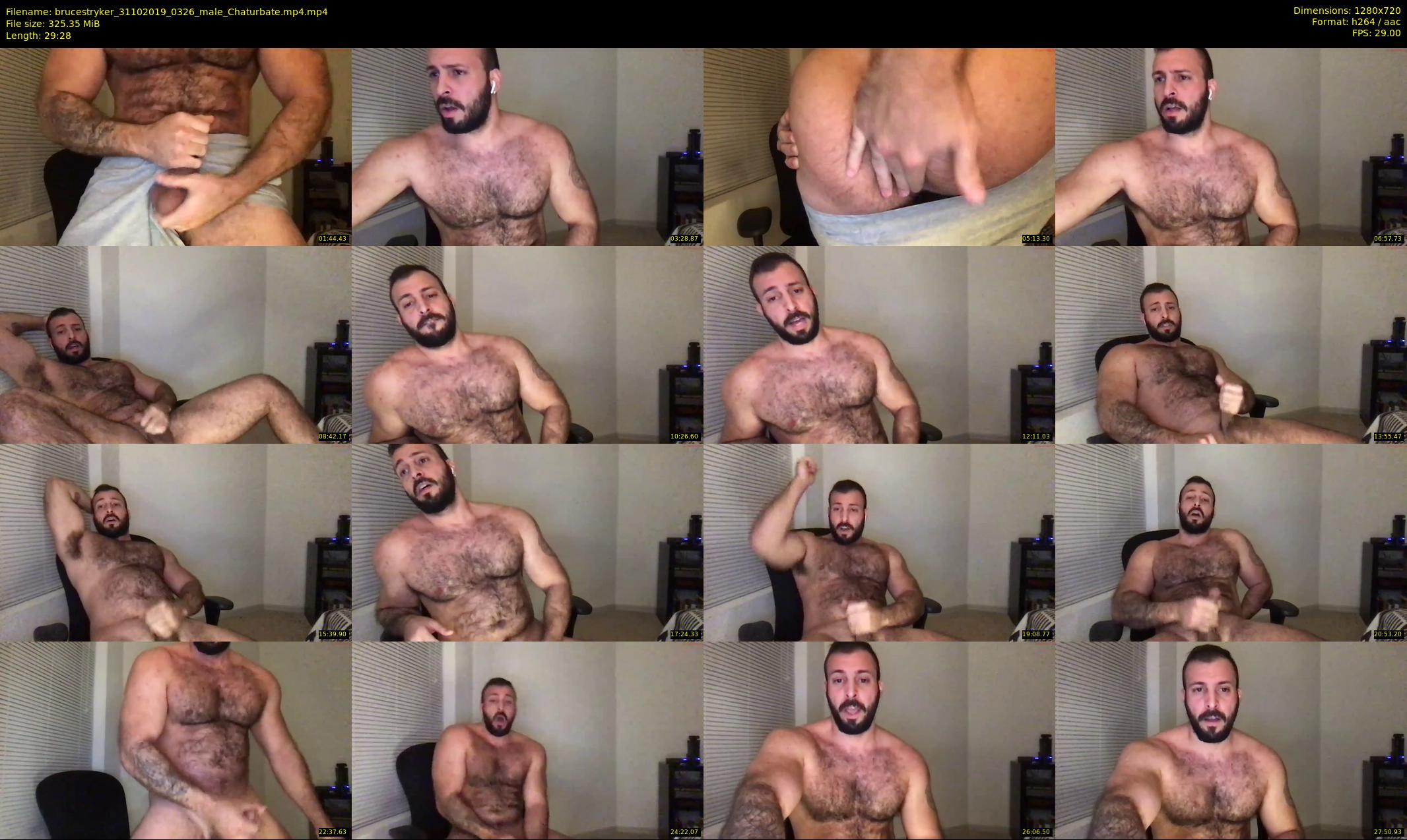 brucestryker — 30 minute Chaturbate male cam show recording, 720p, Oct 31, 2019