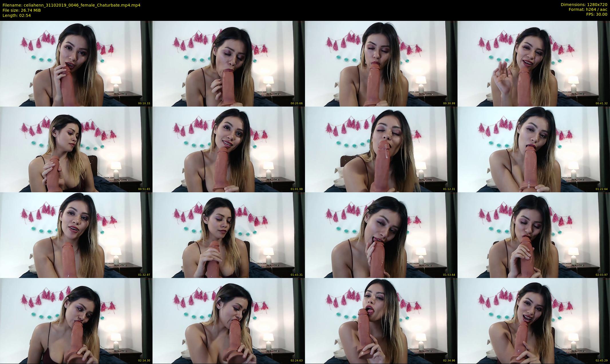 celiahenn — 3 minute Chaturbate female cam show recording, 720p, Oct 31, 2019