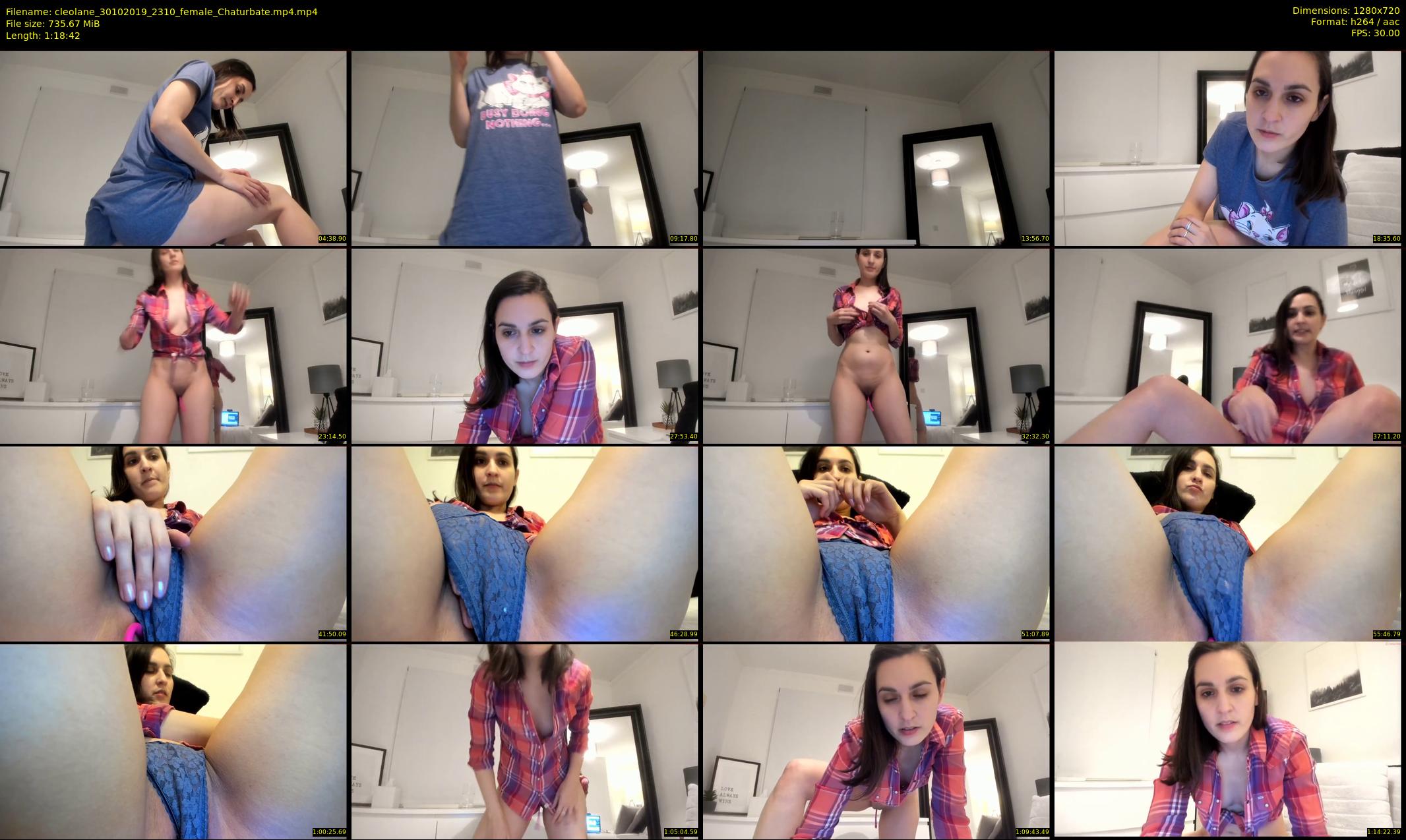 cleolane — 79 minute Chaturbate female cam show recording, 720p, Oct 30, 2019
