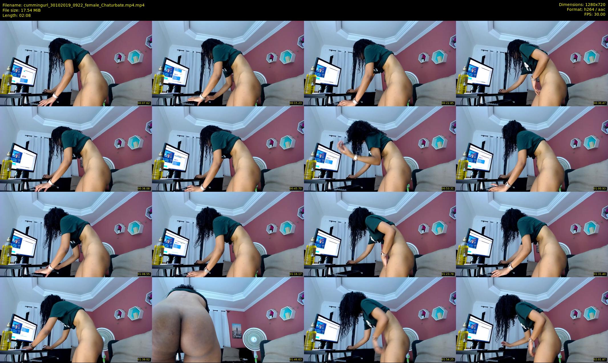 cummingurl — 3 minute Chaturbate couple cam show recording, 720p, Oct 30, 2019