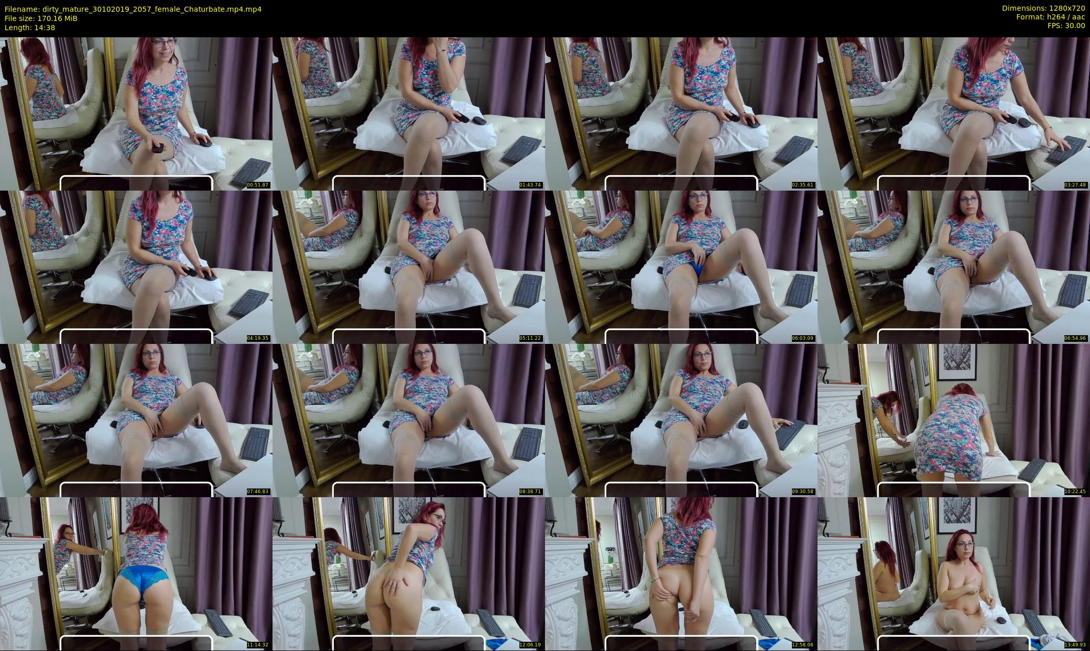 dirty_mature — 15 minute Chaturbate female cam show recording, 720p, Oct 30, 2019