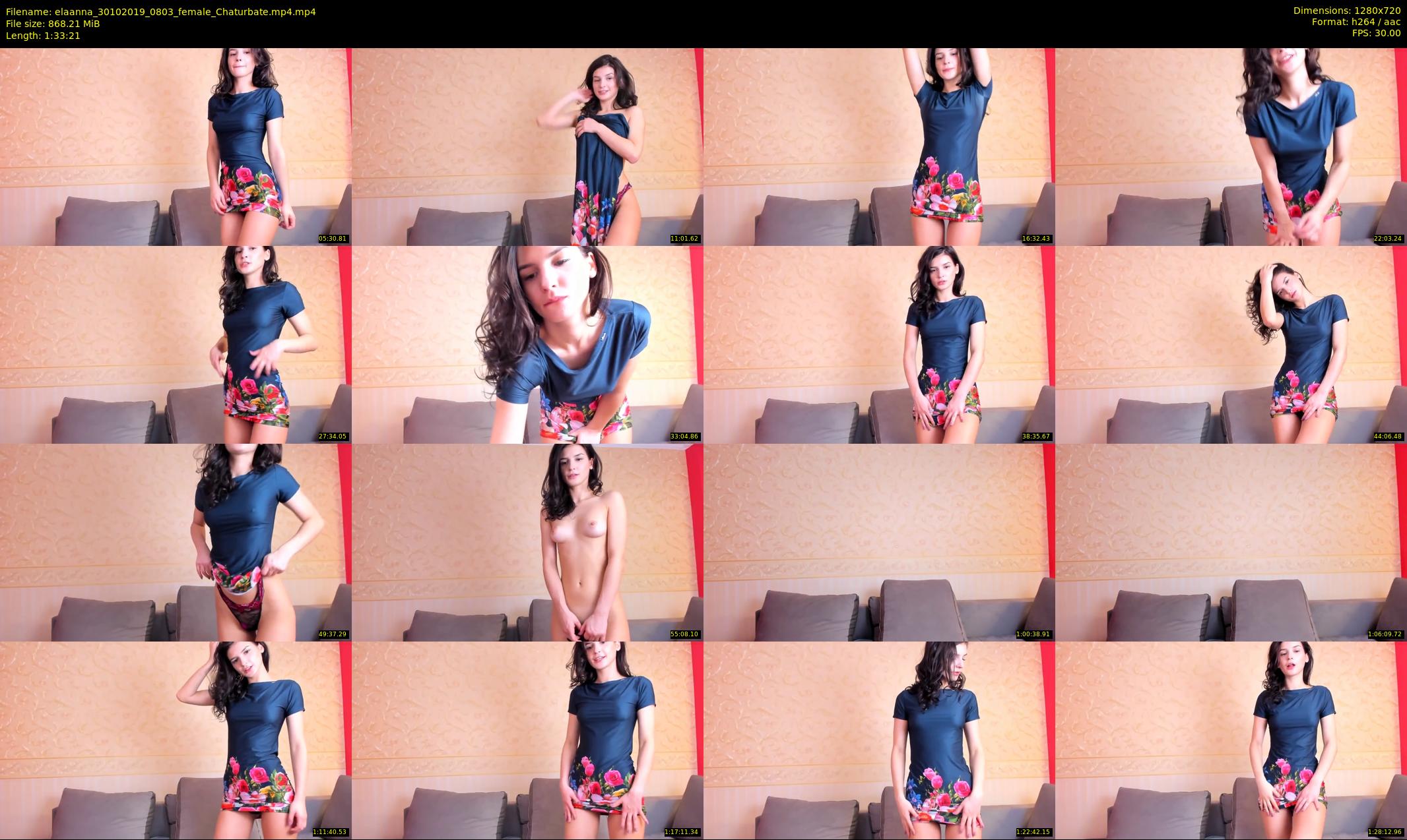 elaanna — 94 minute Chaturbate female cam show recording, 720p, Oct 30, 2019