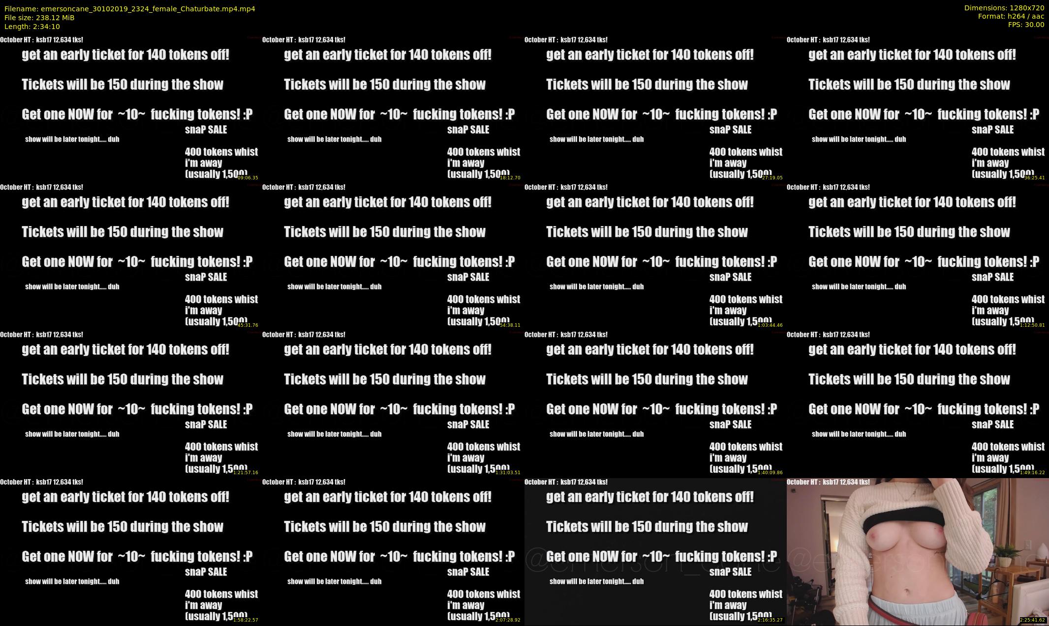 emersoncane — 155 minute Chaturbate female cam show recording, 720p, Oct 30, 2019